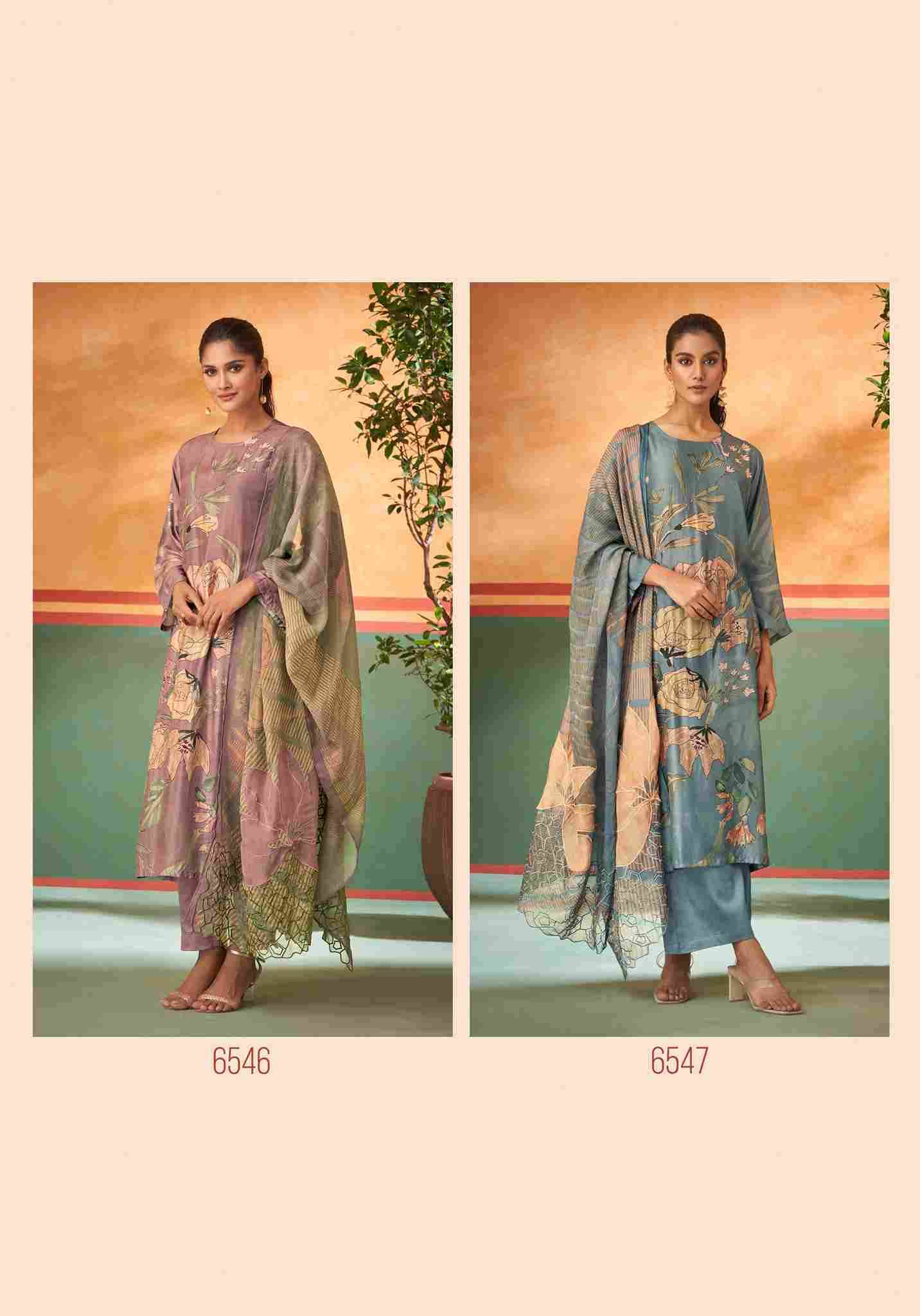 Dua By Sahiba Fabrics Beautiful Festive Suits Stylish Fancy Colorful Casual Wear & Ethnic Wear Muslin Silk Dresses At Wholesale Price