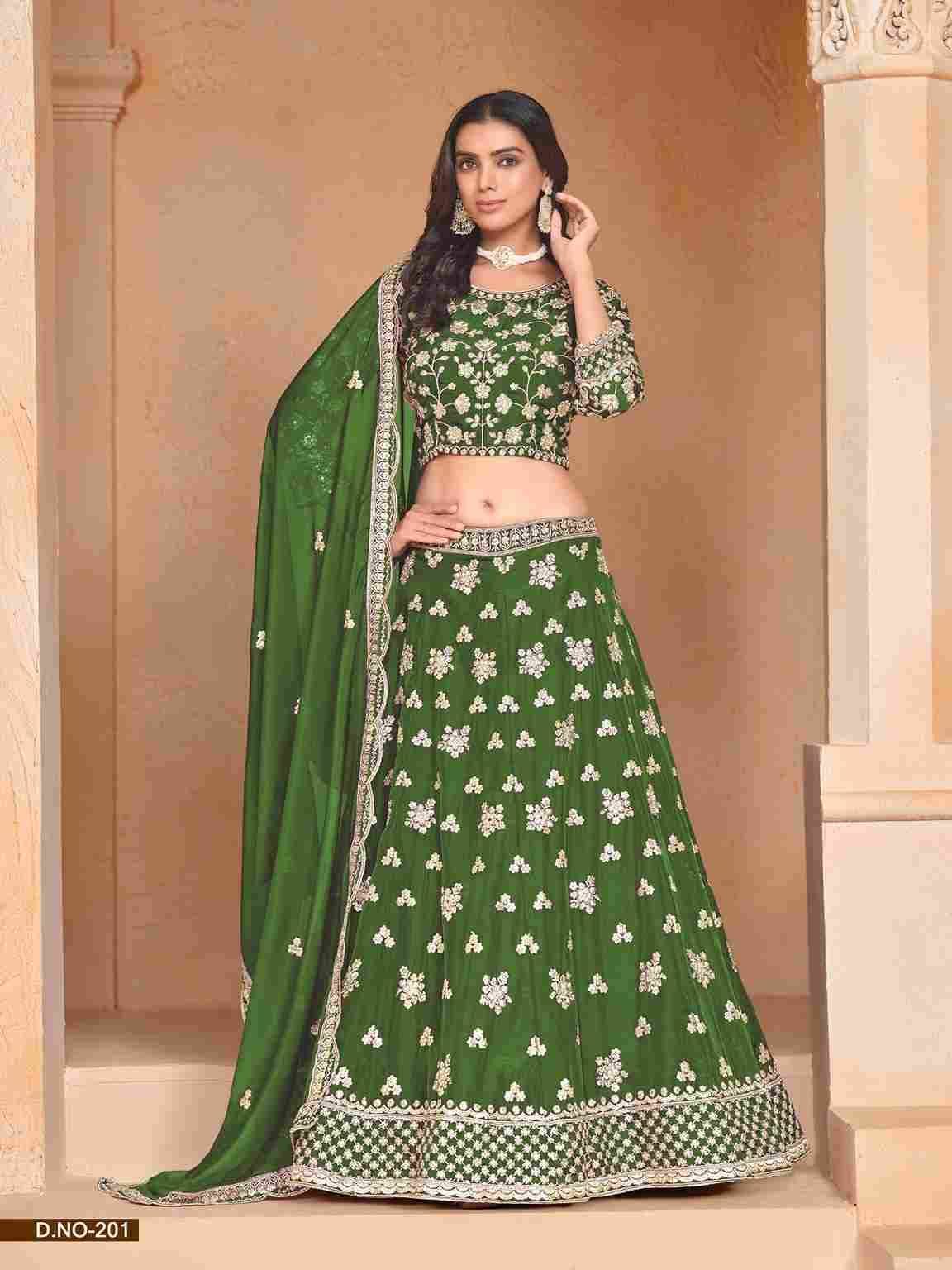 Mehvish Vol-2 By Fashid Wholesale 201 To 204 Series Festive Wear Collection Beautiful Stylish Colorful Fancy Party Wear & Occasional Wear Organza Lehengas At Wholesale Price