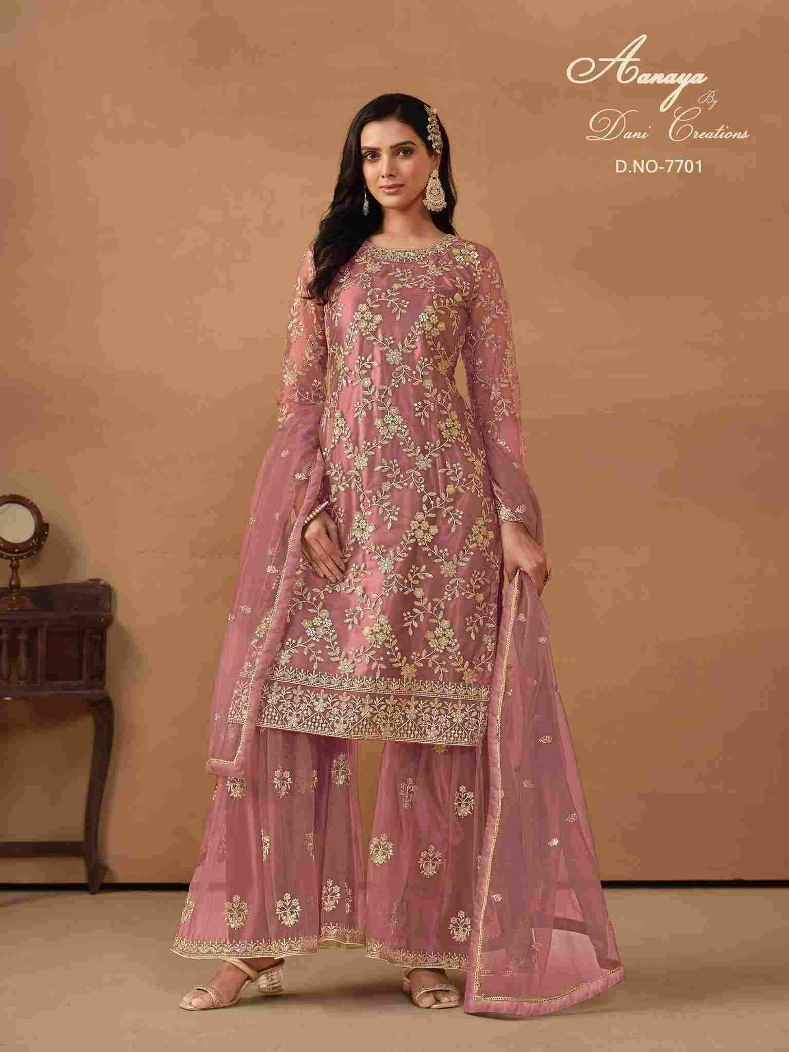 Aanaya Vol-177 By Twisha 7701 To 7704 Series Designer Festive Suits Collection Beautiful Stylish Fancy Colorful Party Wear & Occasional Wear Net Dresses At Wholesale Price