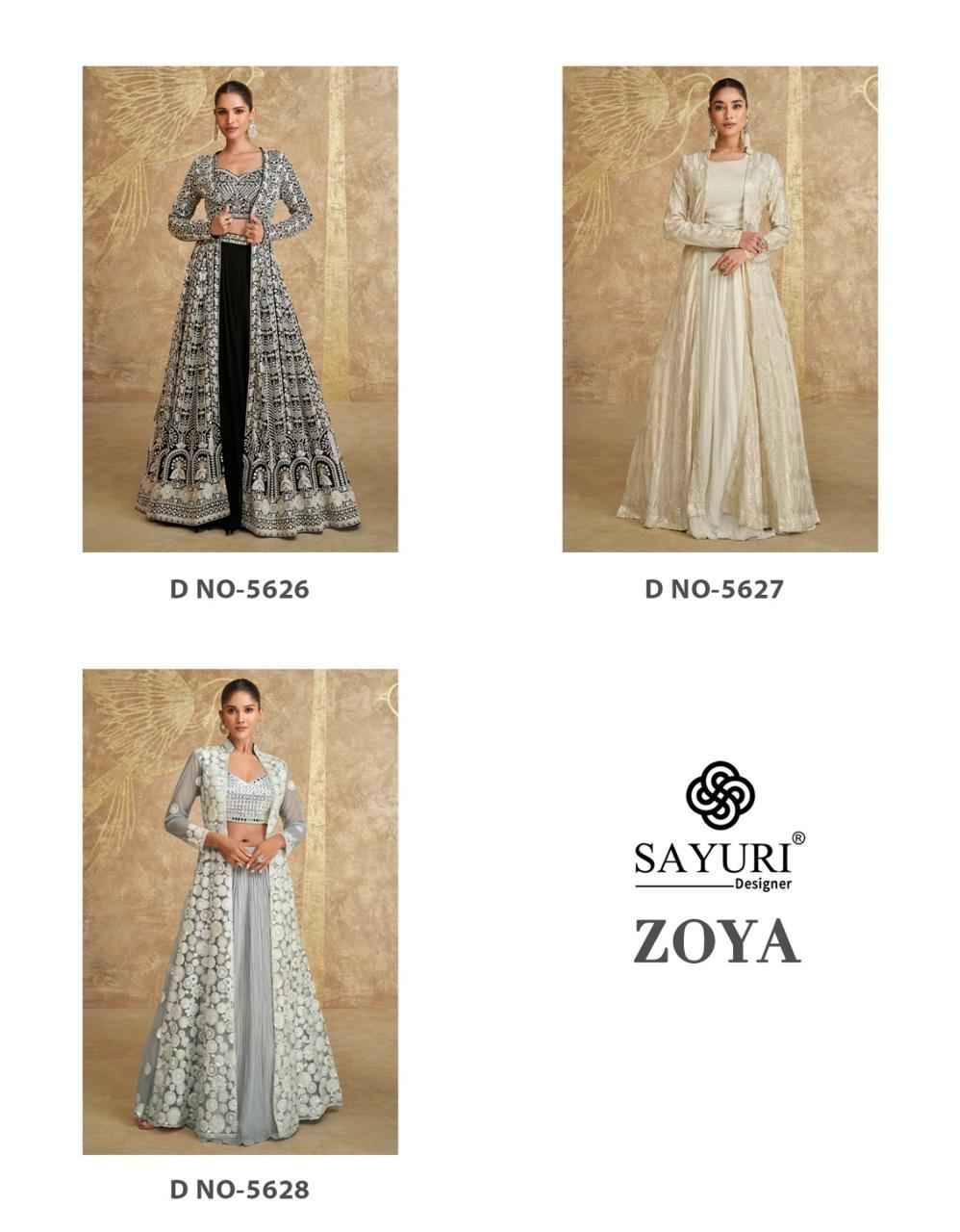 Zoya By Sayuri 5626 To 5628 Series Festive Wear Collection Beautiful Stylish Colorful Fancy Party Wear & Occasional Wear Pure Georgette Lehengas At Wholesale Price