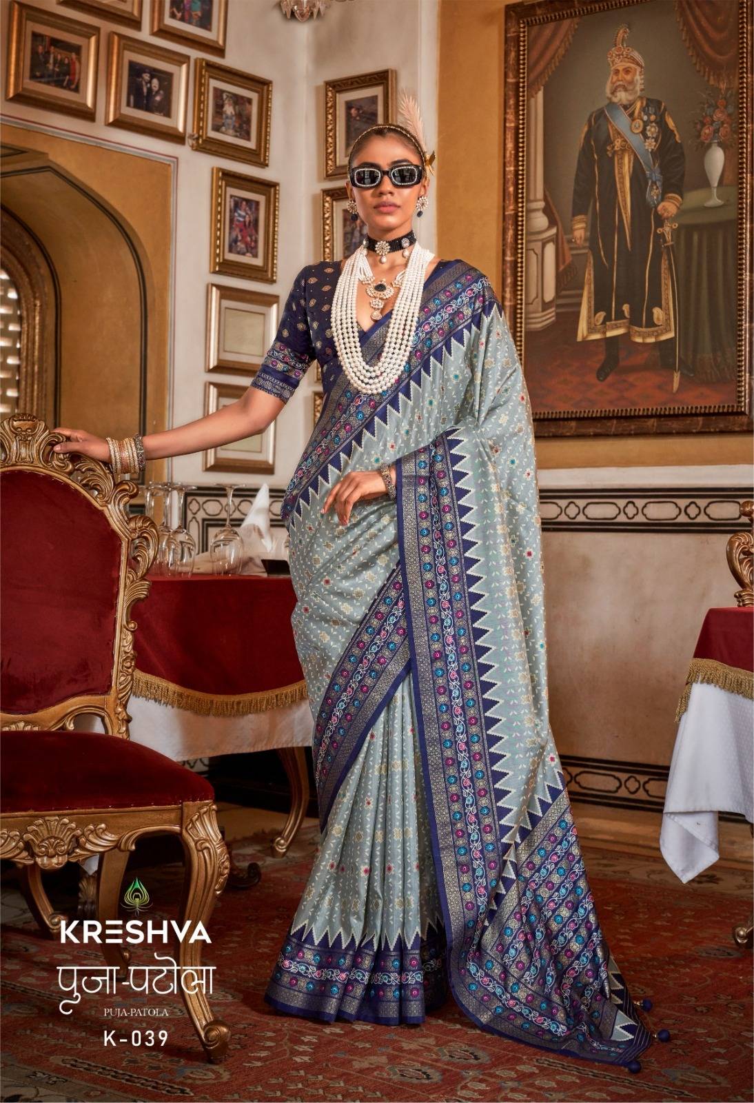 Puja Patola By Kreshva 38 To 43 Series Indian Traditional Wear Collection Beautiful Stylish Fancy Colorful Party Wear & Occasional Wear Silk Sarees At Wholesale Price