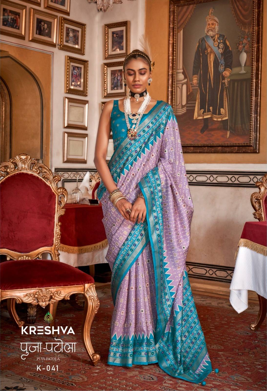 Puja Patola By Kreshva 38 To 43 Series Indian Traditional Wear Collection Beautiful Stylish Fancy Colorful Party Wear & Occasional Wear Silk Sarees At Wholesale Price