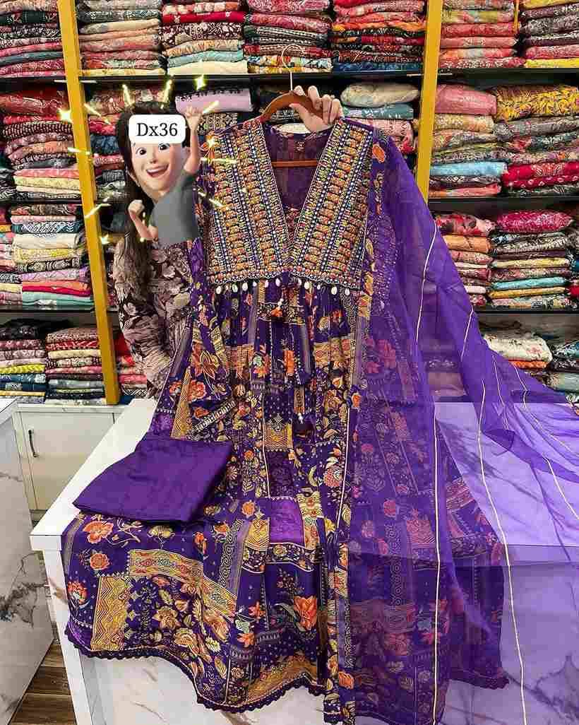 Dx-36 By Fashid Wholesale 01 To 02 Series Beautiful Suits Colorful Stylish Fancy Casual Wear & Ethnic Wear Faux Georgette Dresses At Wholesale Price