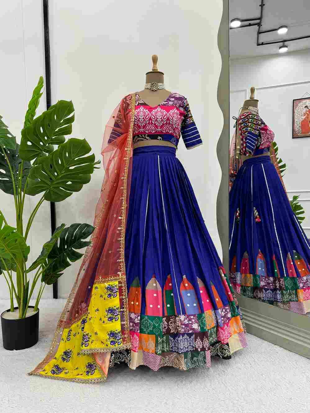 R-6474 By Fashid Wholesale Designer Beautiful Navratri Collection Occasional Wear & Party Wear Rayon Lehengas At Wholesale Price