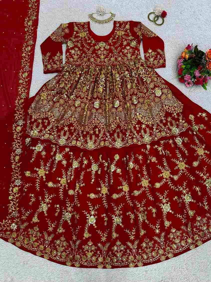 K-1464 By Fashid Wholesale Beautiful Festive Suits Colorful Stylish Fancy Casual Wear & Ethnic Wear Faux Georgette Dresses At Wholesale Price