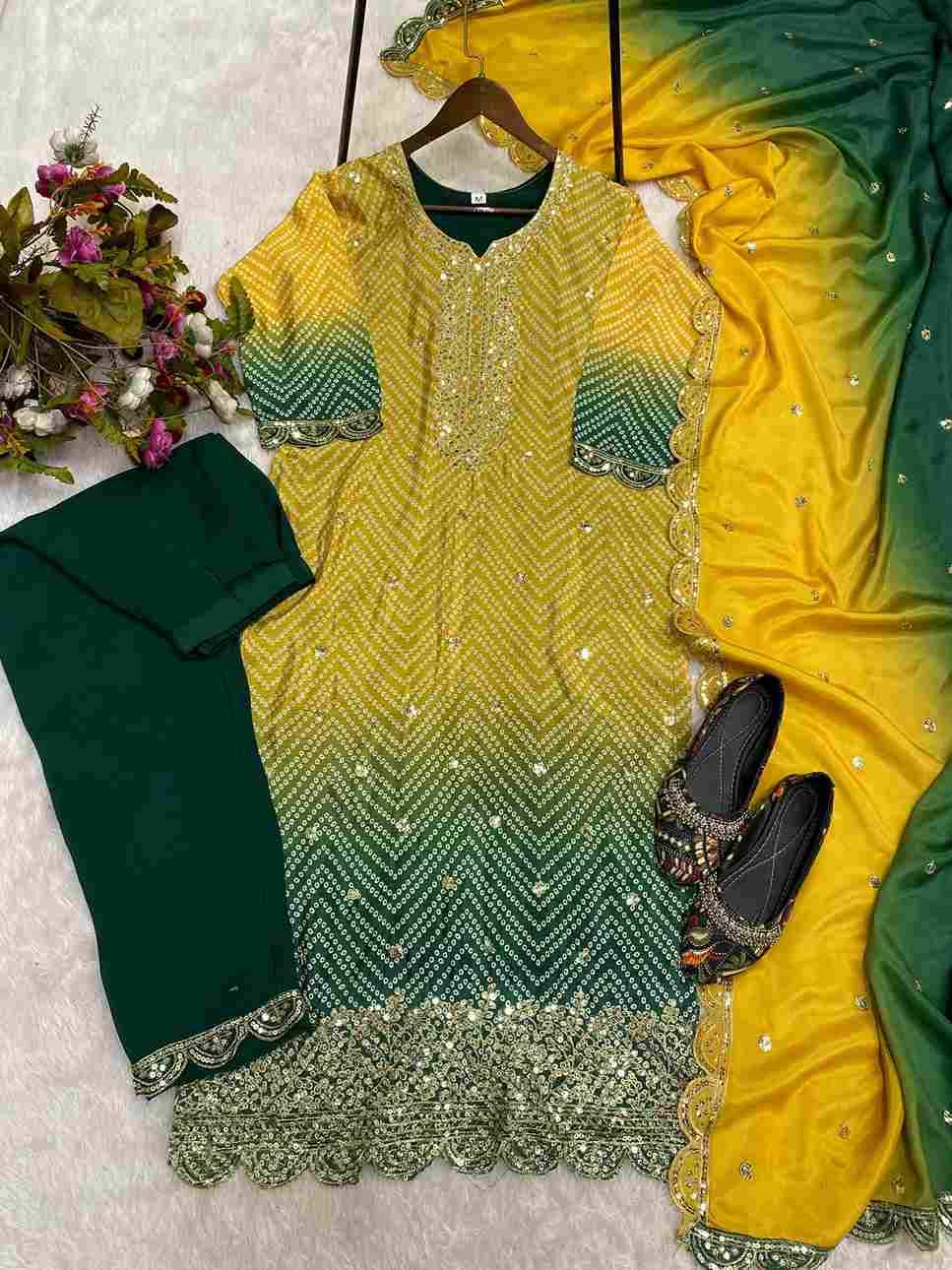 L-1880 By Fashid Wholesale 01 To 04 Series Beautiful Suits Colorful Stylish Fancy Casual Wear & Ethnic Wear Pure Chinnon Silk Dresses At Wholesale Price