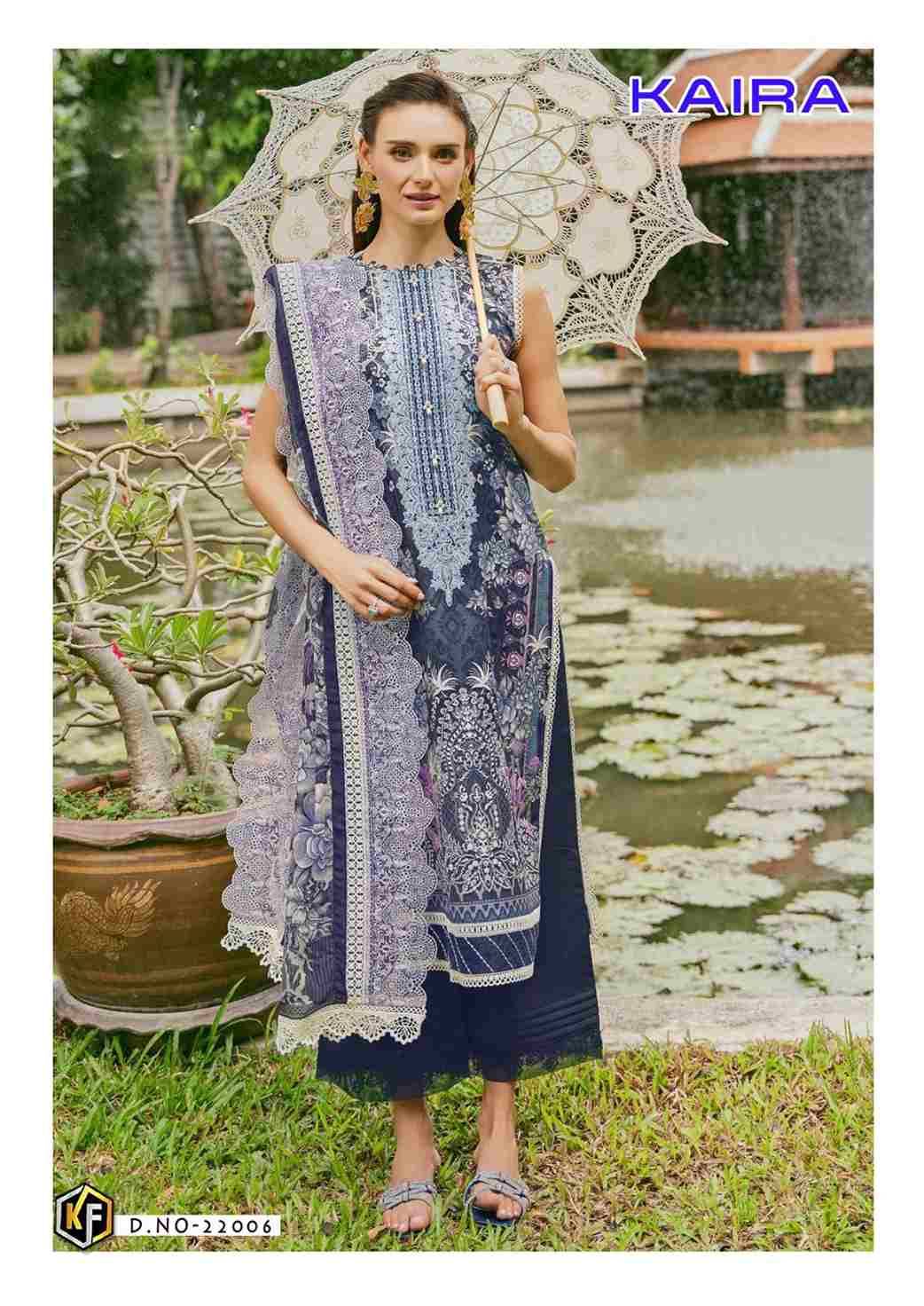 Kaira Vol-22 By Keval Fab 22001 To 22006 Series Beautiful Festive Suits Colorful Stylish Fancy Casual Wear & Ethnic Wear Pure Lawn Cotton Print Dresses At Wholesale Price