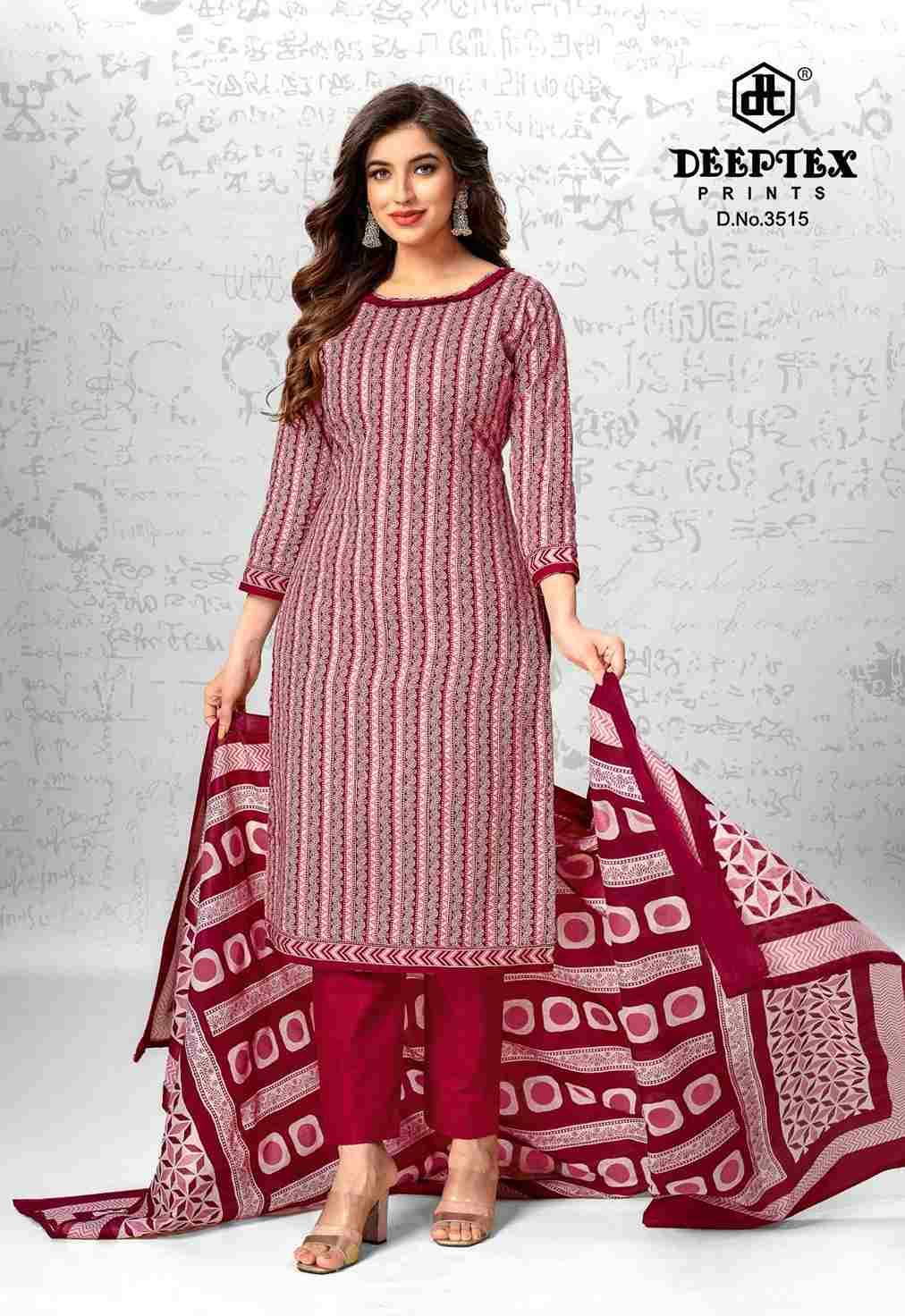 Chief Guest Vol-35 By Deeptex Prints 3501 To 3515 Series Beautiful Suits Colorful Stylish Fancy Casual Wear & Ethnic Wear Cotton Print Dresses At Wholesale Price