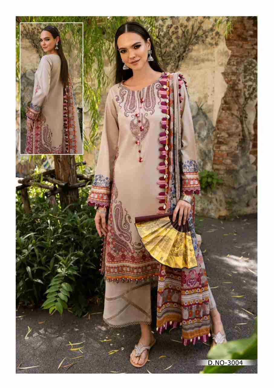 Qurbat Vol-3 By Mizaj 3001 To 3006 Series Beautiful Suits Colorful Stylish Fancy Casual Wear & Ethnic Wear Premium Cotton Print Dresses At Wholesale Price