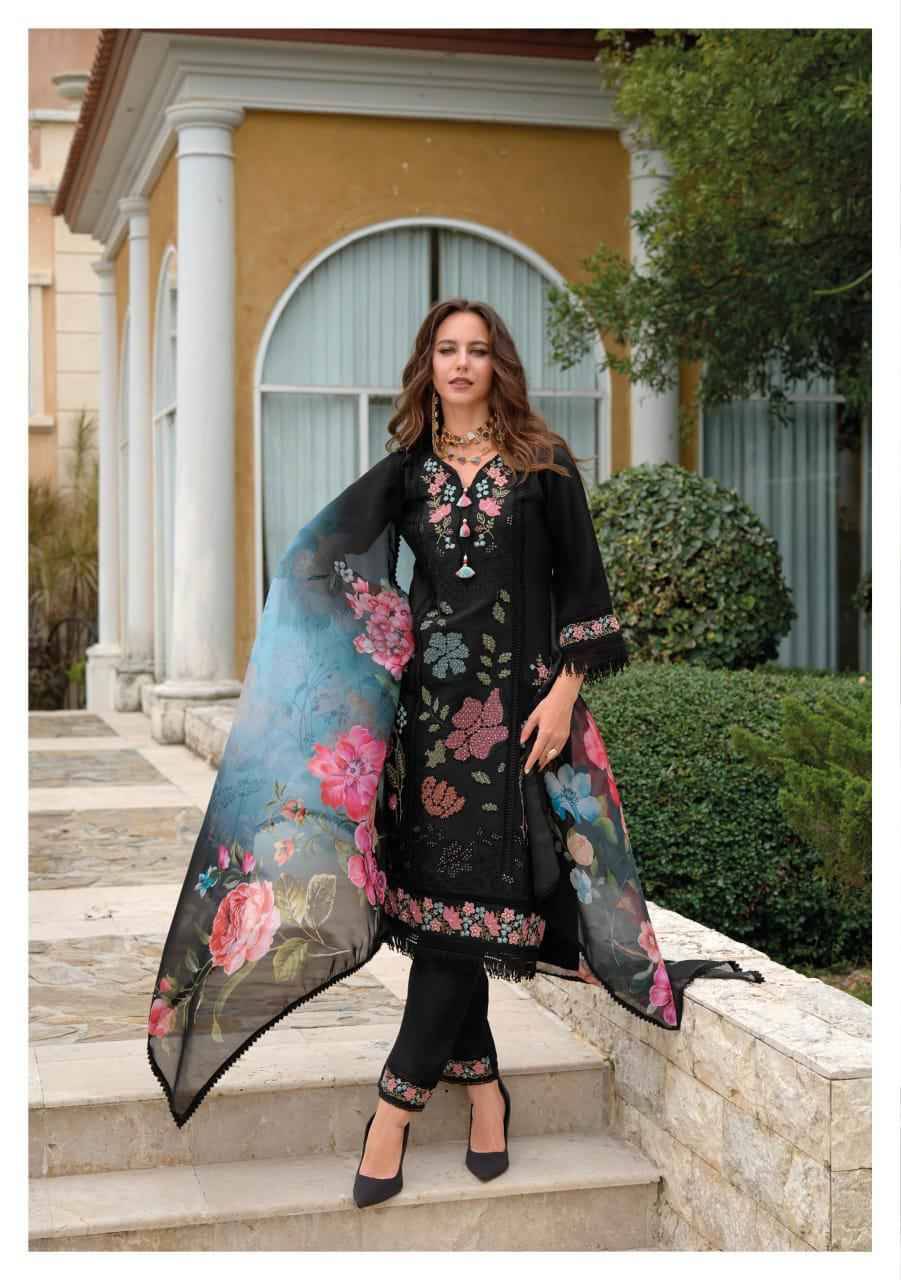 Sifaara Vol-2 By Kailee 42741 To 42744 Series Beautiful Stylish Festive Suits Fancy Colorful Casual Wear & Ethnic Wear & Ready To Wear Viscose Muslin Embroidered Dresses At Wholesale Price