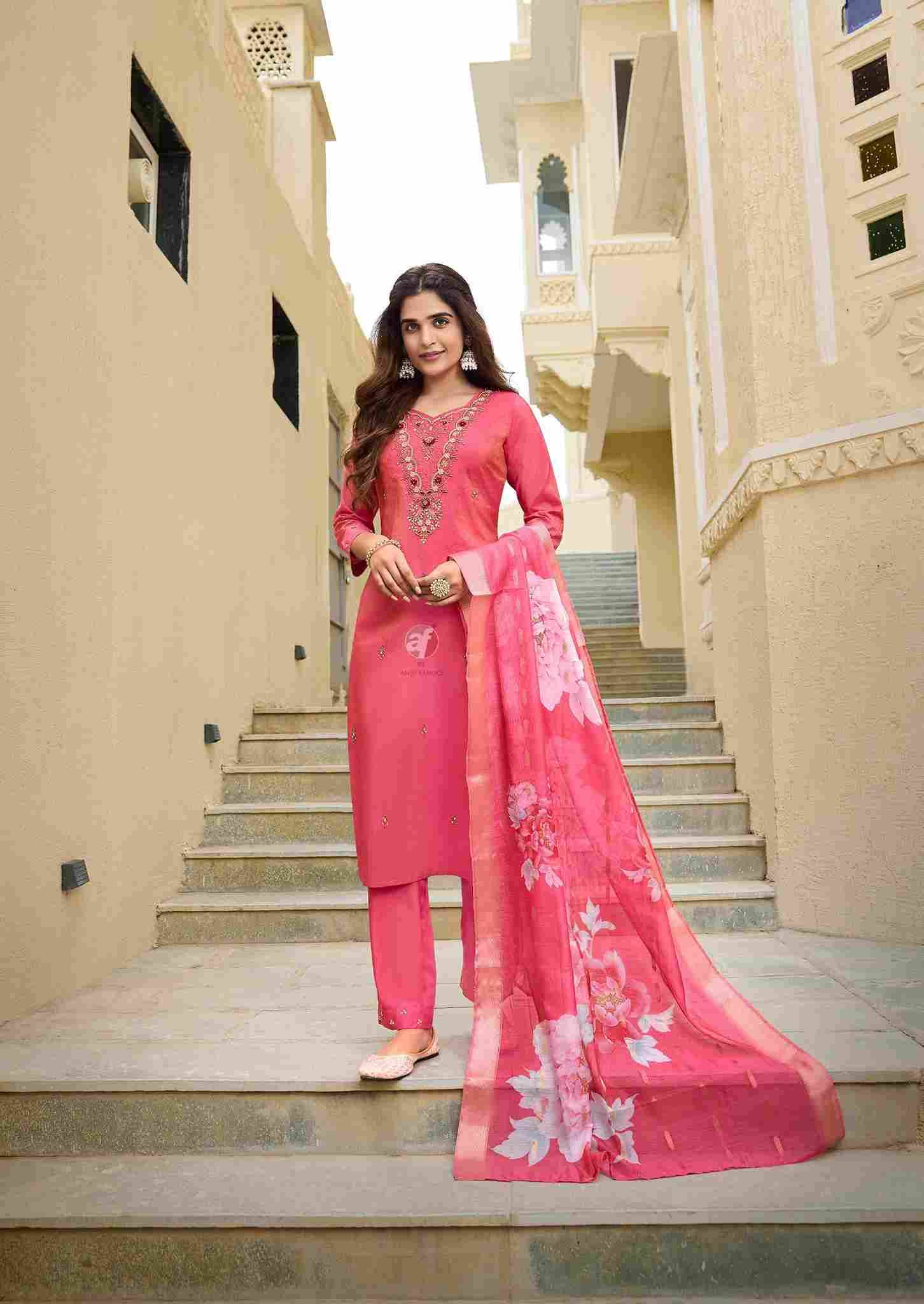 Mayra Vol-5 By Anju Fabrics 3851 To 3856 Series Festive Suits Collection Beautiful Stylish Fancy Colorful Party Wear & Occasional Wear Shimmer Dresses At Wholesale Price