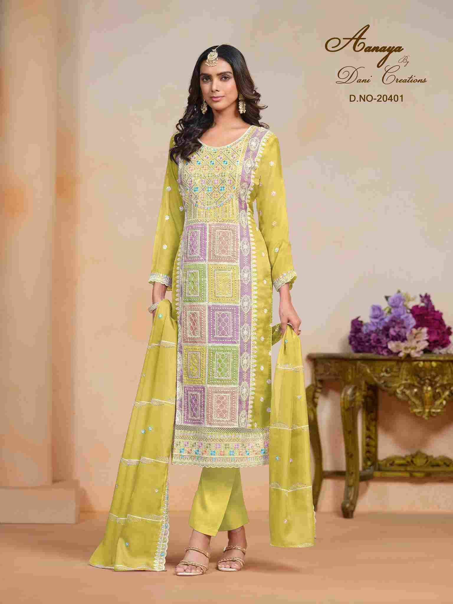 Aanaya Vol-204 By Twisha 20401 To 20404 Series Beautiful Festive Suits Colorful Stylish Fancy Casual Wear & Ethnic Wear Organza Dresses At Wholesale Price