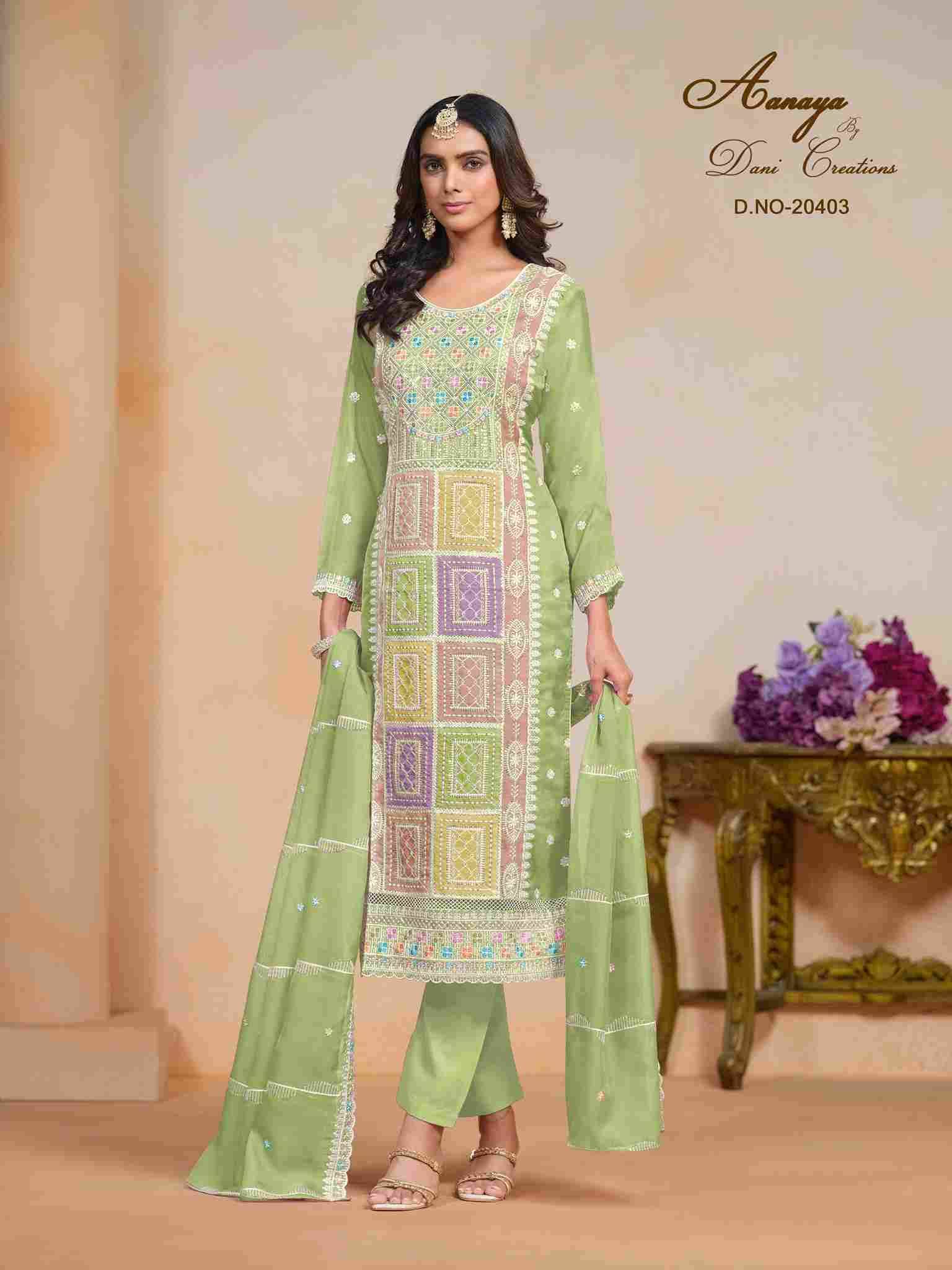 Aanaya Vol-204 By Twisha 20401 To 20404 Series Beautiful Festive Suits Colorful Stylish Fancy Casual Wear & Ethnic Wear Organza Dresses At Wholesale Price