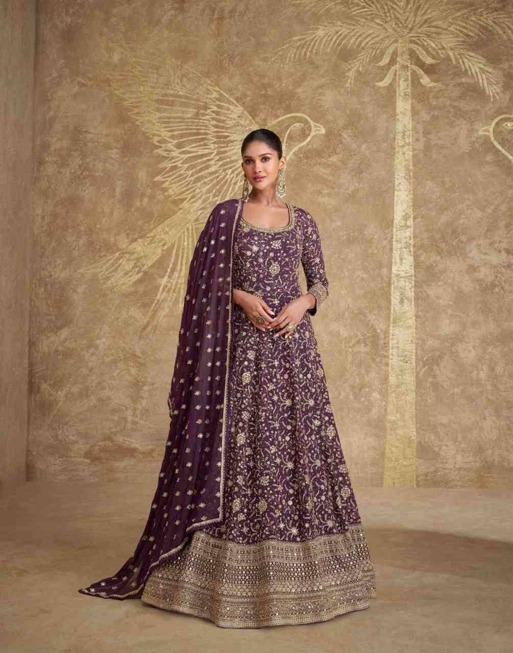 Royal By Sayuri 5650 To 5652 Series Designer Stylish Fancy Colorful Beautiful Party Wear & Ethnic Wear Collection Georgette Gown With Bottom At Wholesale Price