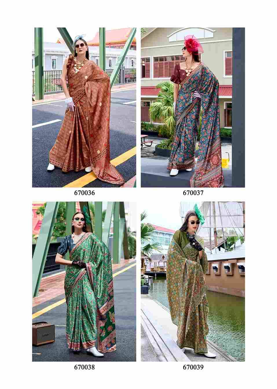 Next Generation By Rajpath 670036 To 670042 Series Indian Traditional Wear Collection Beautiful Stylish Fancy Colorful Party Wear & Occasional Wear Satin Silk Sarees At Wholesale Price