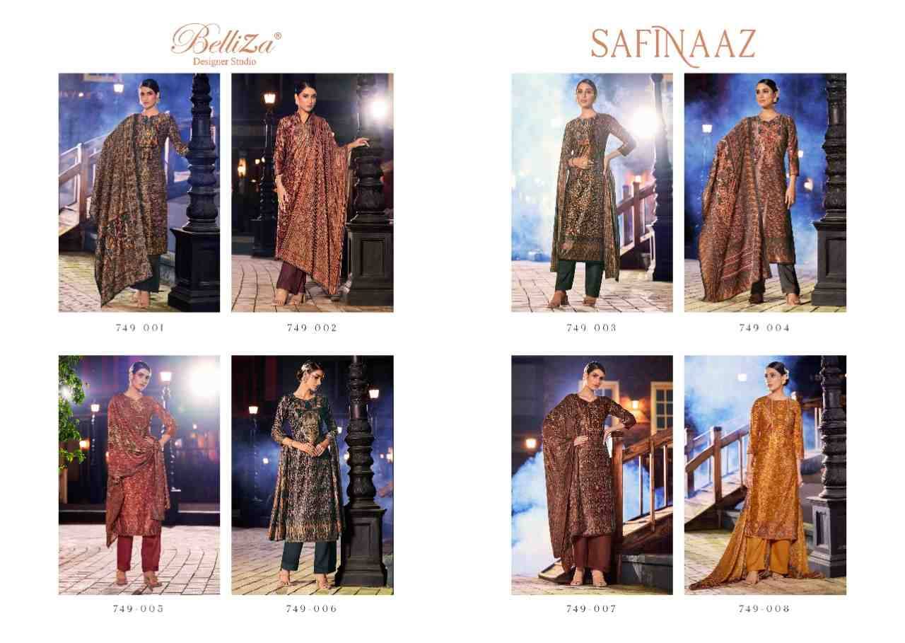 Safinaaz By Belliza 749-001 To 749-008 Series Beautiful Festive Suits Stylish Fancy Colorful Casual Wear & Ethnic Wear Pure Velvet Print Dresses At Wholesale Price