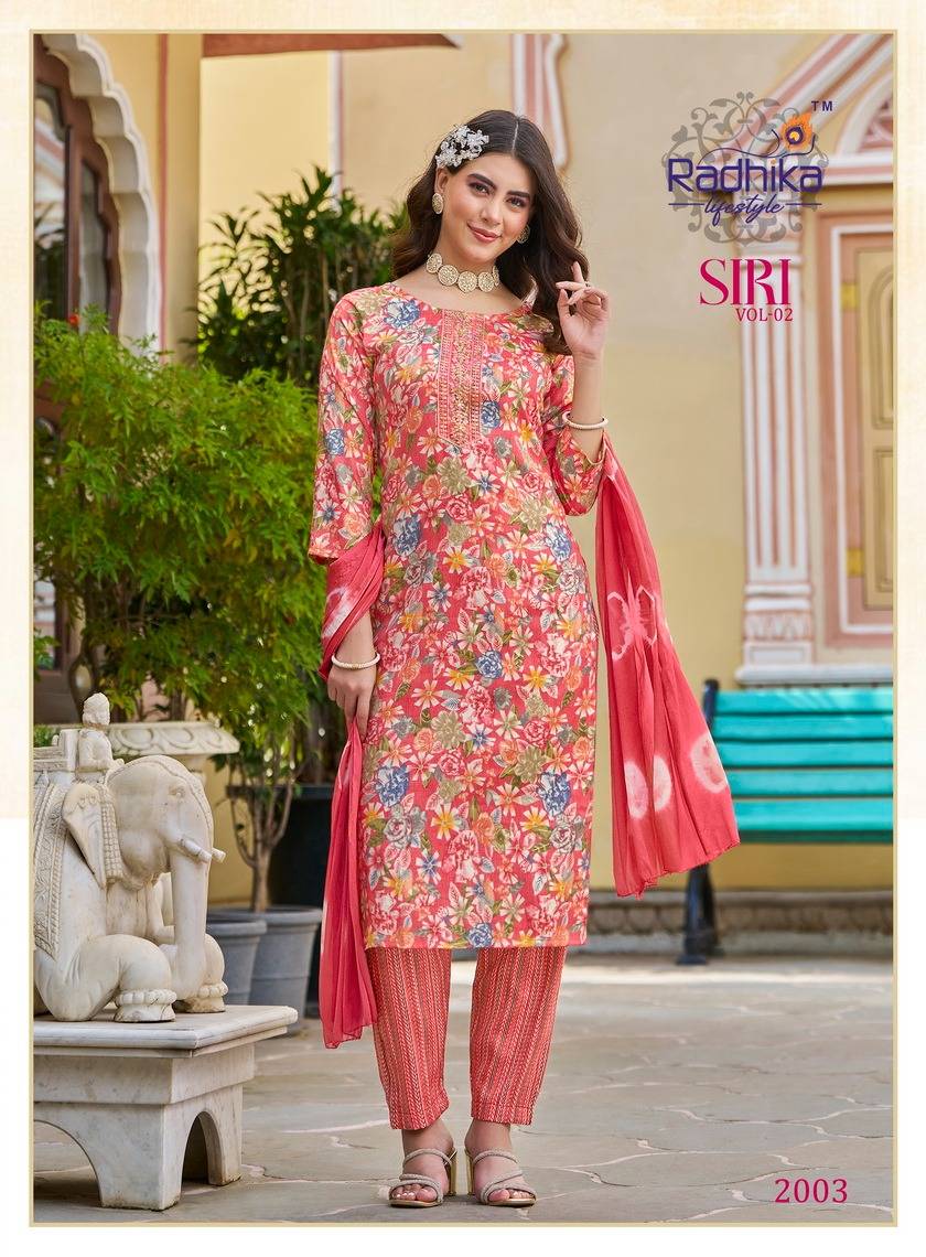 Siri Vol-2 By Radhika Lifestyle 2001 To 2008 Series Beautiful Stylish Festive Suits Fancy Colorful Casual Wear & Ethnic Wear & Ready To Wear Rayon Foil Dresses At Wholesale Price