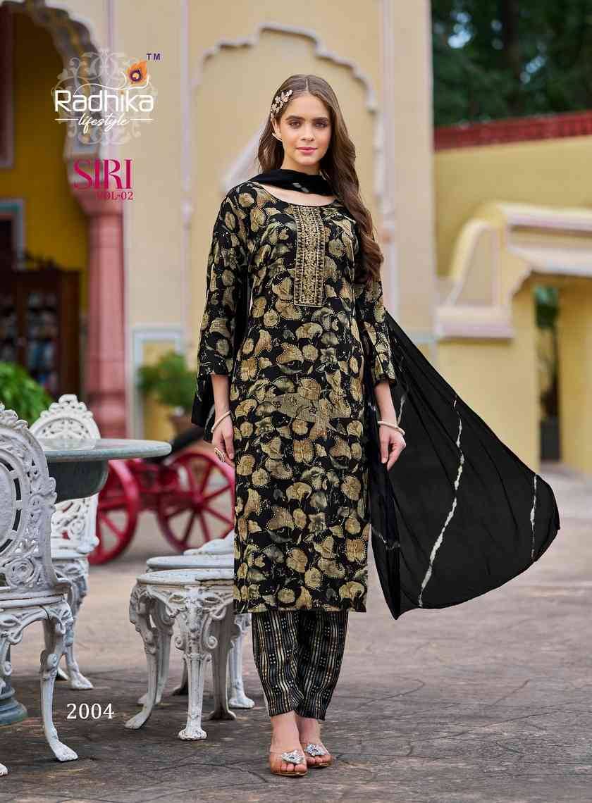 Siri Vol-2 By Radhika Lifestyle 2001 To 2008 Series Beautiful Stylish Festive Suits Fancy Colorful Casual Wear & Ethnic Wear & Ready To Wear Rayon Foil Dresses At Wholesale Price