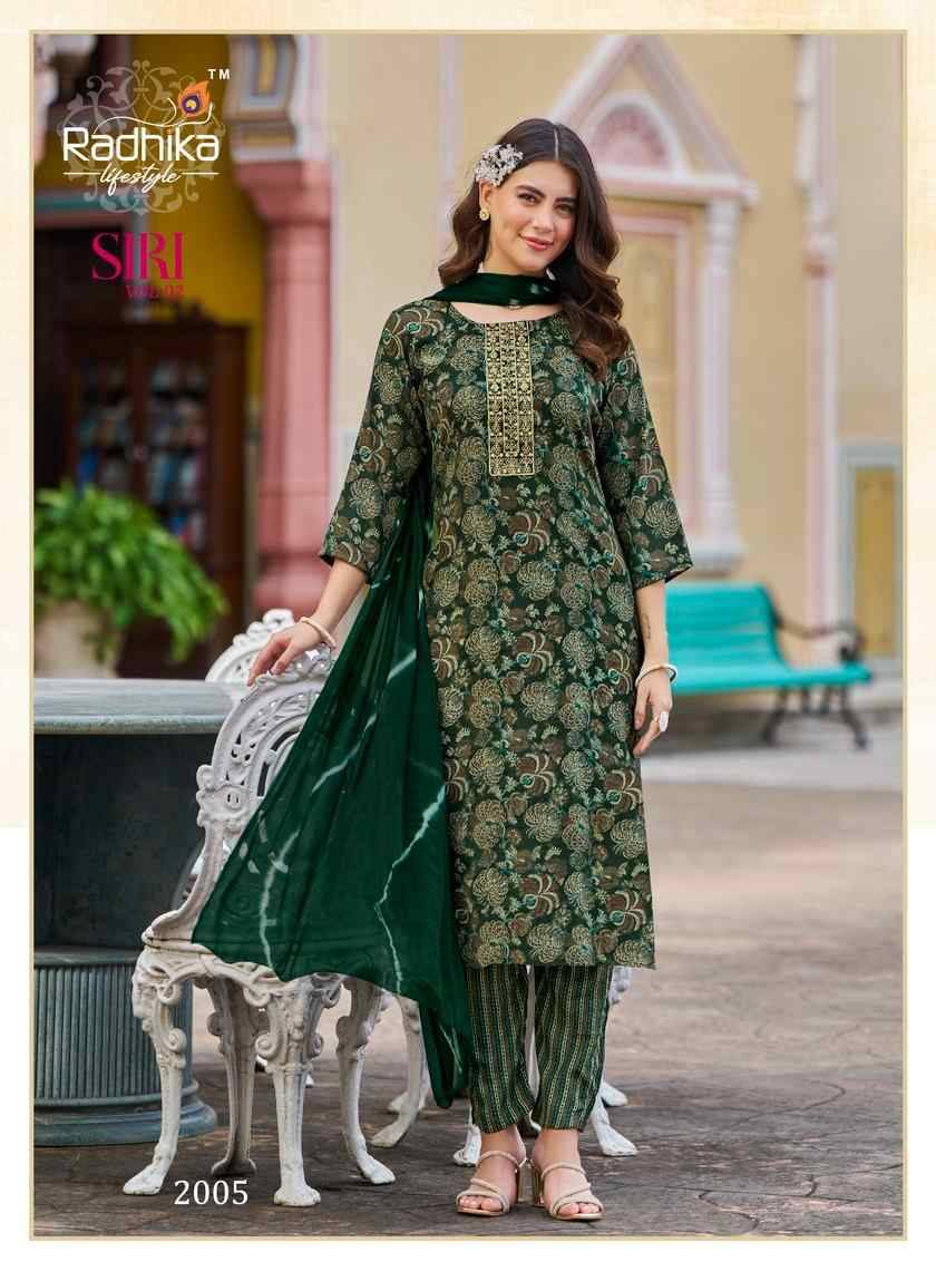 Siri Vol-2 By Radhika Lifestyle 2001 To 2008 Series Beautiful Stylish Festive Suits Fancy Colorful Casual Wear & Ethnic Wear & Ready To Wear Rayon Foil Dresses At Wholesale Price