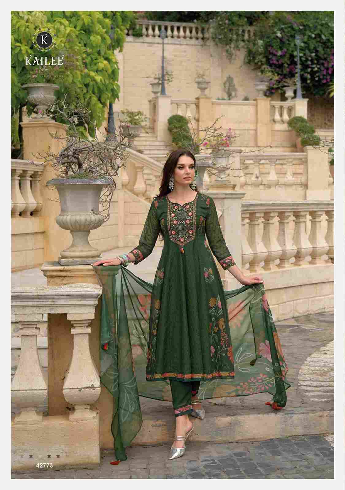 Meraki-24 By Kailee 42771 To 42776 Series Beautiful Stylish Festive Suits Fancy Colorful Casual Wear & Ethnic Wear & Ready To Wear Pure Organza Dresses At Wholesale Price