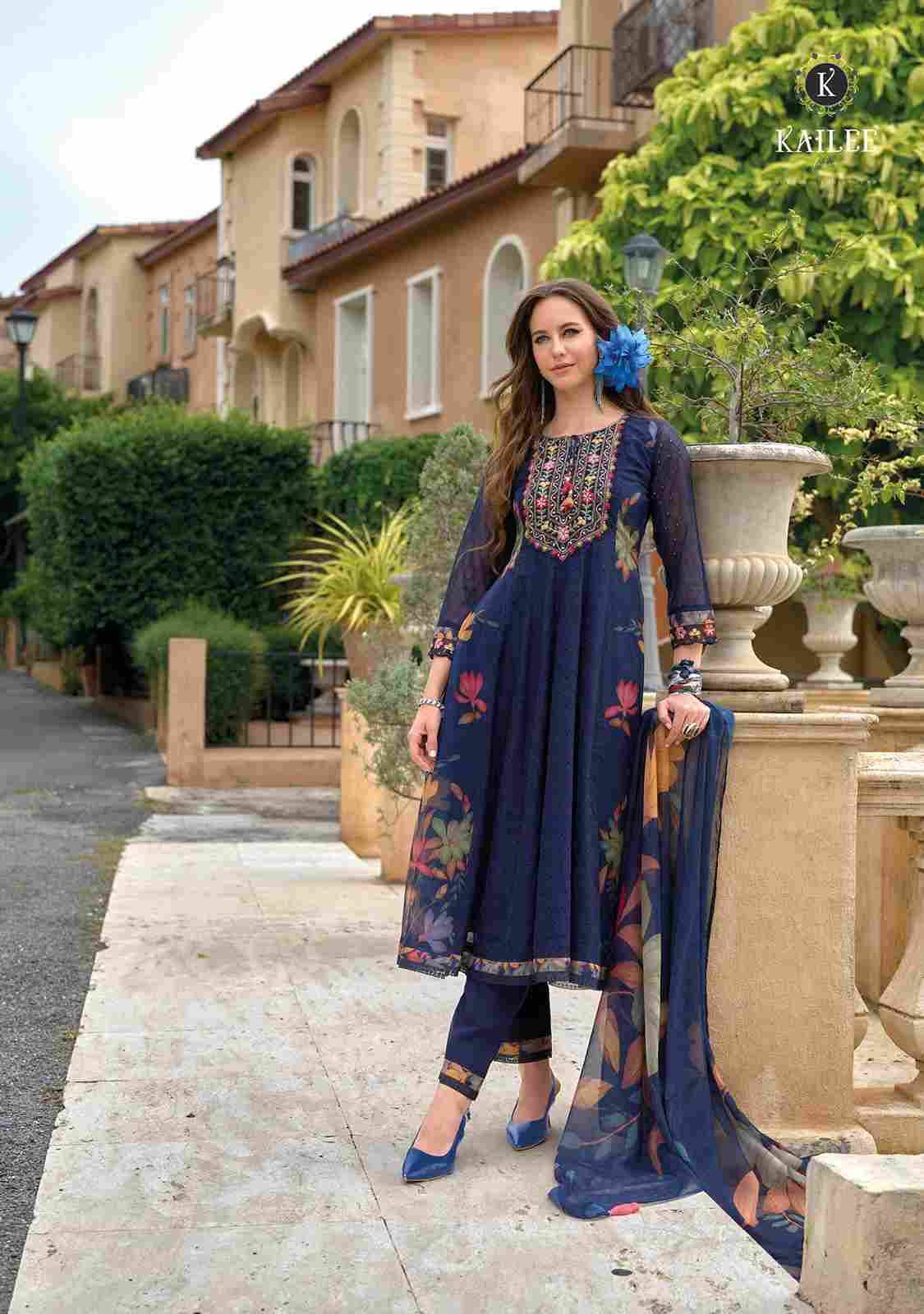 Meraki-24 By Kailee 42771 To 42776 Series Beautiful Stylish Festive Suits Fancy Colorful Casual Wear & Ethnic Wear & Ready To Wear Pure Organza Dresses At Wholesale Price