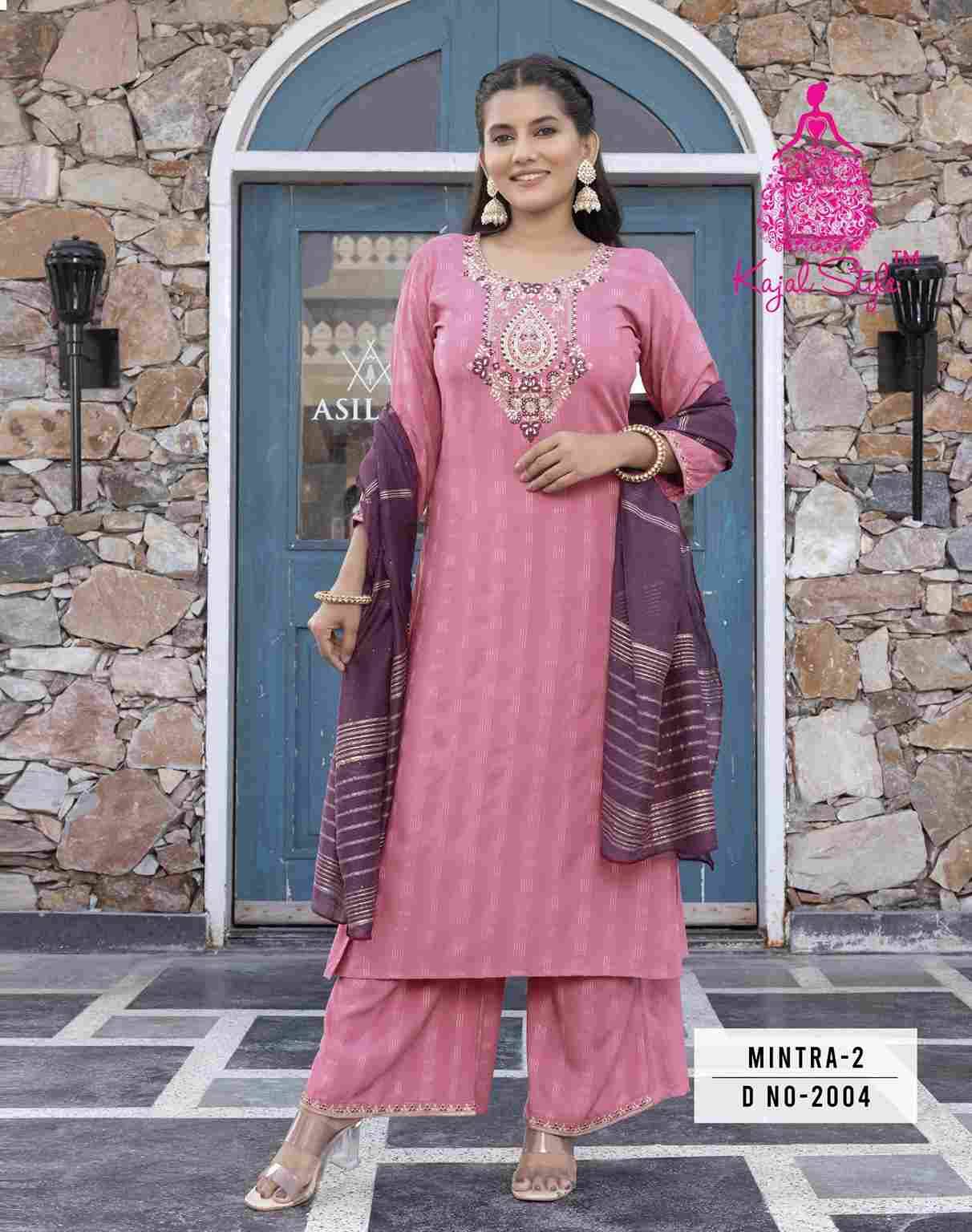 Mintra Vol-2 By Kajal Style 2001 To 2008 Series Beautiful Stylish Festive Suits Fancy Colorful Casual Wear & Ethnic Wear & Ready To Wear Rayon Dresses At Wholesale Price