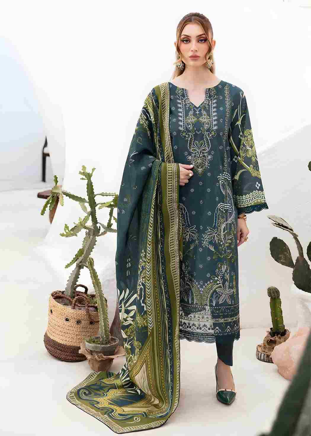 Ruhaniyat Vol-6 By Fashid Wholesale 601 To 606 Series Beautiful Suits Colorful Stylish Fancy Casual Wear & Ethnic Wear Pure Cotton Embroidered Dresses At Wholesale Price