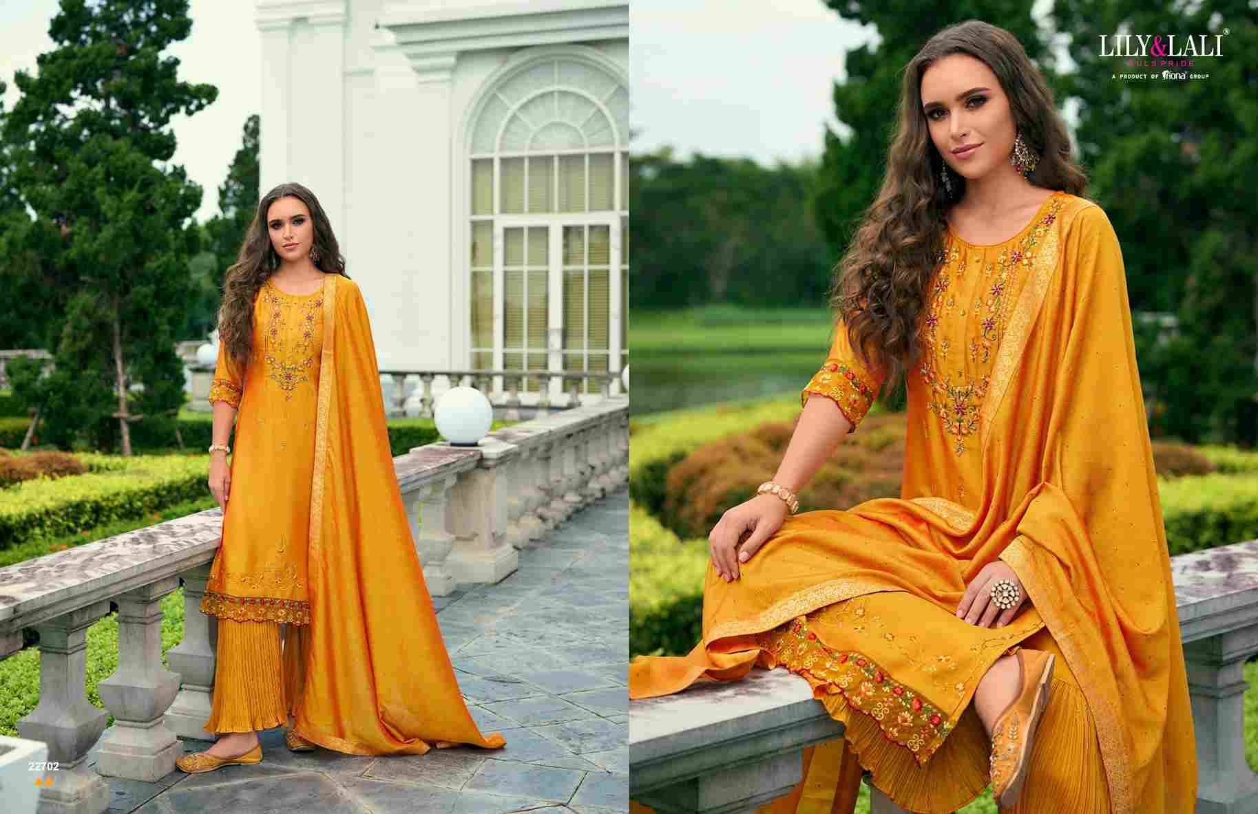 Malang Vol-2 By Lily And Lali 22701 To 22706 Series Beautiful Festive Suits Colorful Stylish Fancy Casual Wear & Ethnic Wear Vichitra Silk Dresses At Wholesale Price