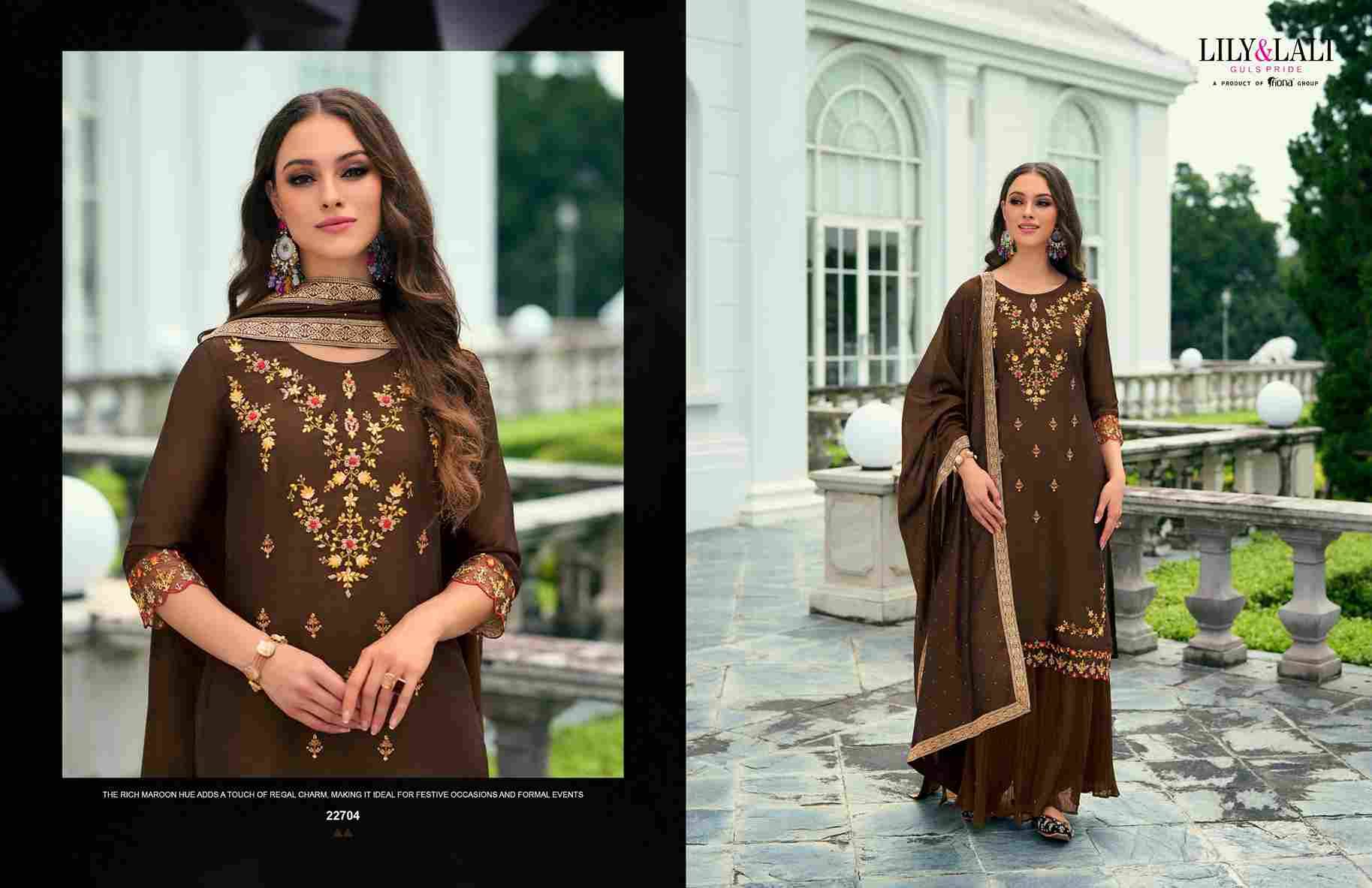 Malang Vol-2 By Lily And Lali 22701 To 22706 Series Beautiful Festive Suits Colorful Stylish Fancy Casual Wear & Ethnic Wear Vichitra Silk Dresses At Wholesale Price