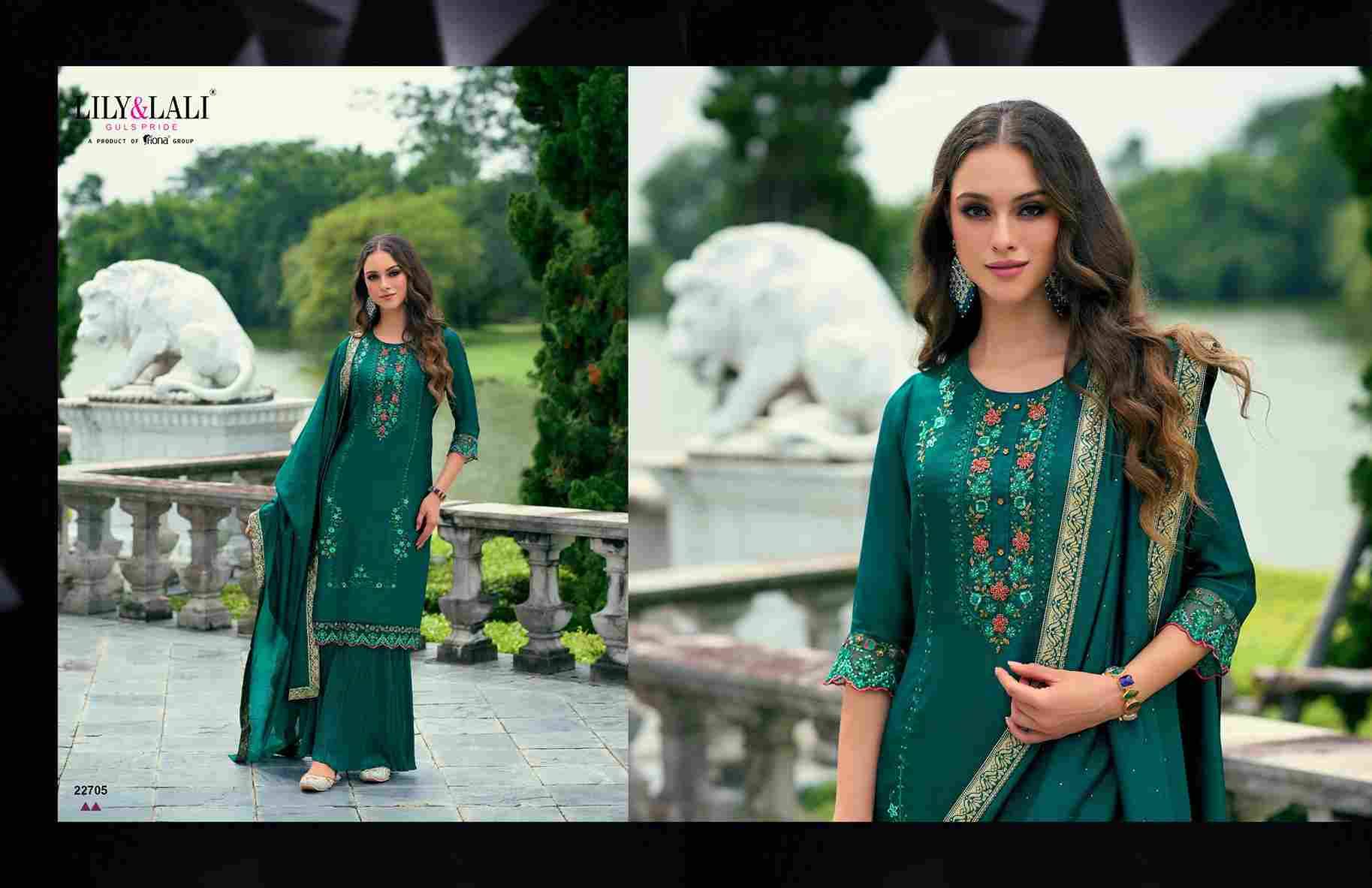 Malang Vol-2 By Lily And Lali 22701 To 22706 Series Beautiful Festive Suits Colorful Stylish Fancy Casual Wear & Ethnic Wear Vichitra Silk Dresses At Wholesale Price