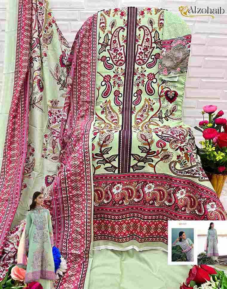 M.Basics Vol-3 By Alzohaib 1056 To 1057 Series Beautiful Pakistani Suits Stylish Fancy Colorful Party Wear & Occasional Wear Pure Cotton Print Dresses At Wholesale Price