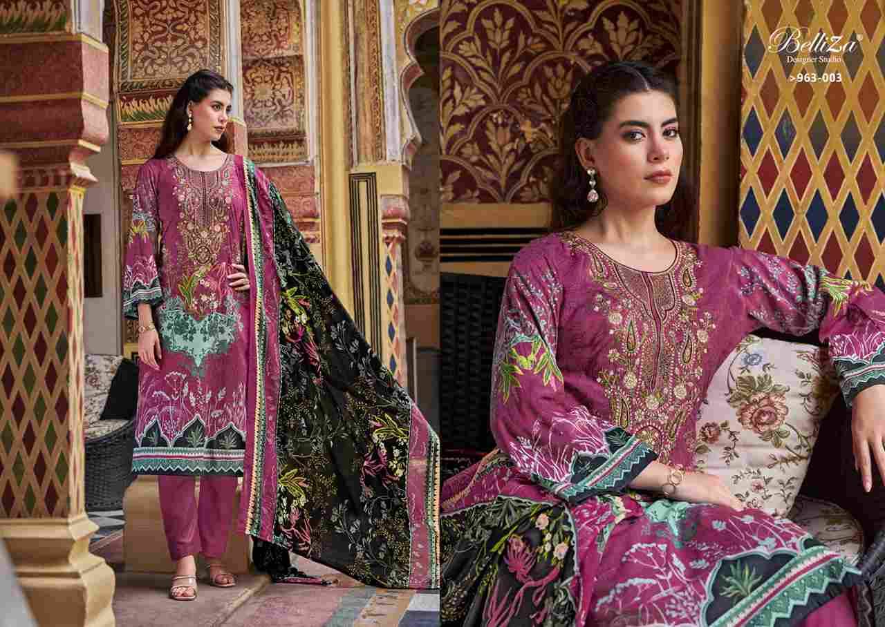 Naira Vol-72 By Belliza 963-001 To 963-008 Series Beautiful Festive Suits Stylish Fancy Colorful Casual Wear & Ethnic Wear Pure Cotton Print Dresses At Wholesale Price