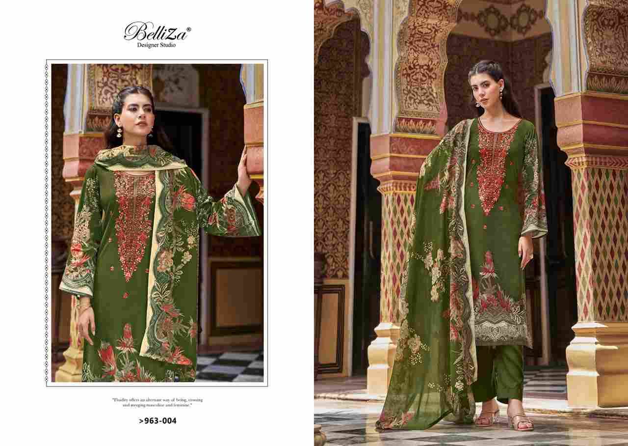 Naira Vol-72 By Belliza 963-001 To 963-008 Series Beautiful Festive Suits Stylish Fancy Colorful Casual Wear & Ethnic Wear Pure Cotton Print Dresses At Wholesale Price