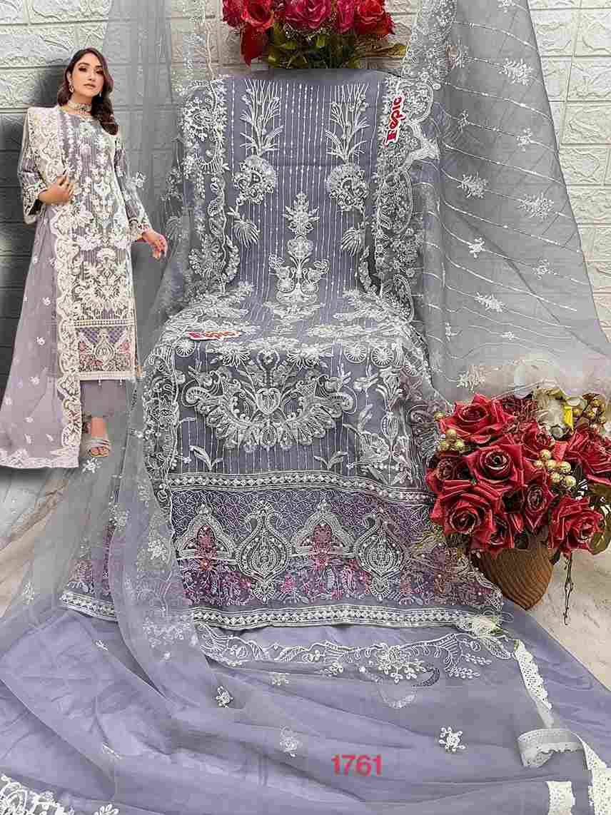 Fepic 1761 Colours By Fepic 1761-A To 1761-C Series Beautiful Pakistani Suits Colorful Stylish Fancy Casual Wear & Ethnic Wear Organza Embroidered Dresses At Wholesale Price