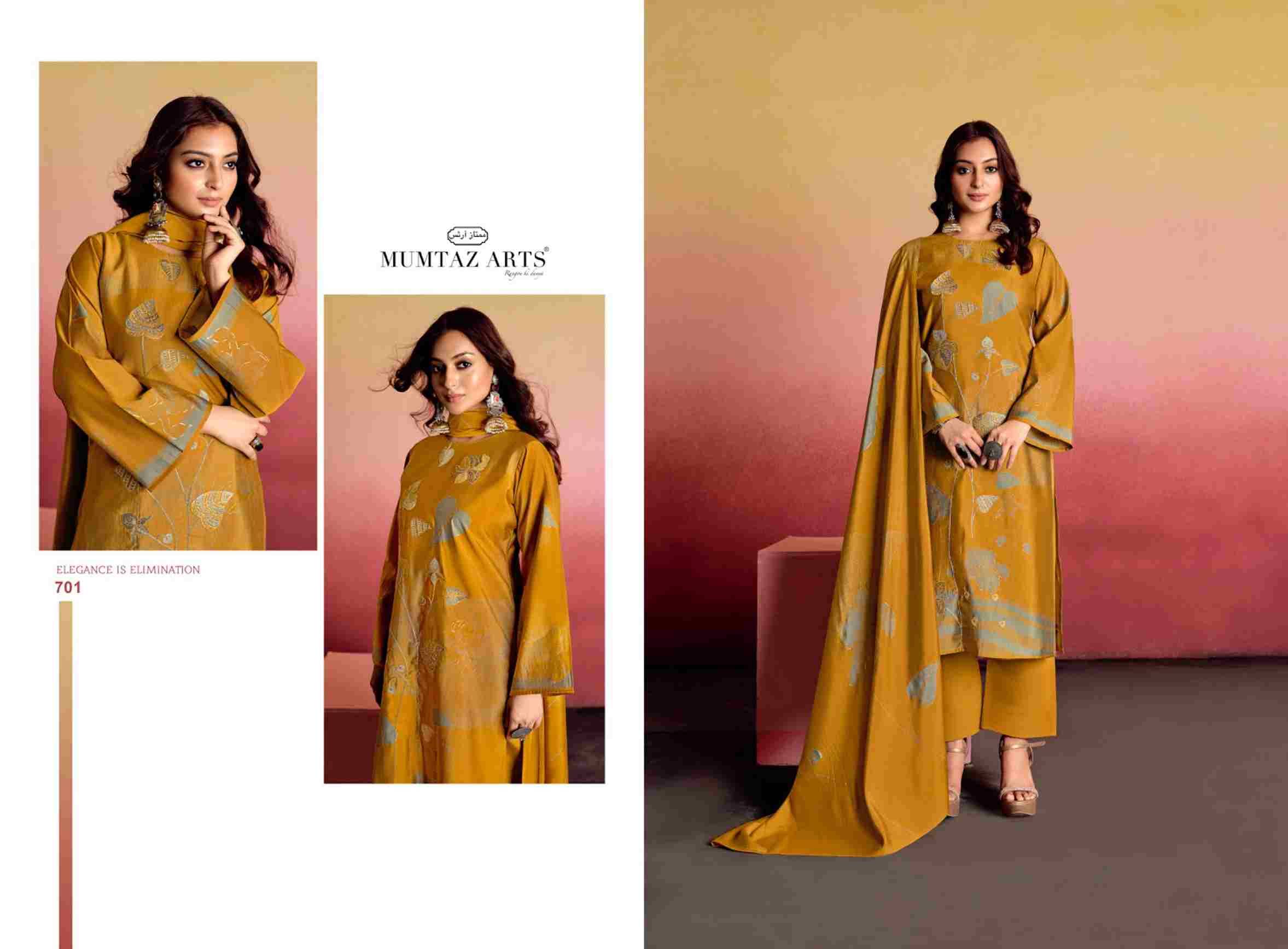 Safar By Mumtaz Arts 701 To 706 Series Beautiful Festive Suits Colorful Stylish Fancy Casual Wear & Ethnic Wear Pure Muslin Print Dresses At Wholesale Price