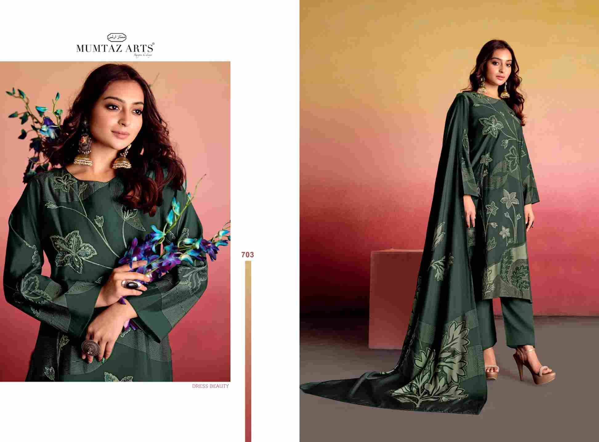 Safar By Mumtaz Arts 701 To 706 Series Beautiful Festive Suits Colorful Stylish Fancy Casual Wear & Ethnic Wear Pure Muslin Print Dresses At Wholesale Price