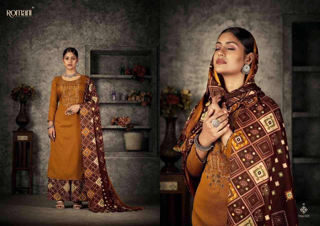 Patiyala Dreams By Romani 1066-001 To 1066-010 Series Designer Patiyala Suits Beautiful Stylish Fancy Colorful Winter Wear & Ethnic Wear Collection Pure Pashmina Dresses At Wholesale Price