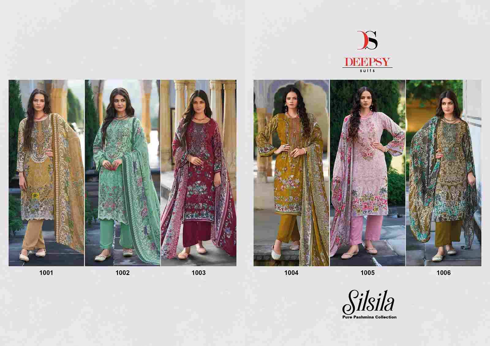 Silsila By Deepsy Suits 1001 To 1006 Series Wholesale Designer Pakistani Suits Collection Beautiful Stylish Fancy Colorful Party Wear & Occasional Wear Viscose Pashmina Dresses At Wholesale Price