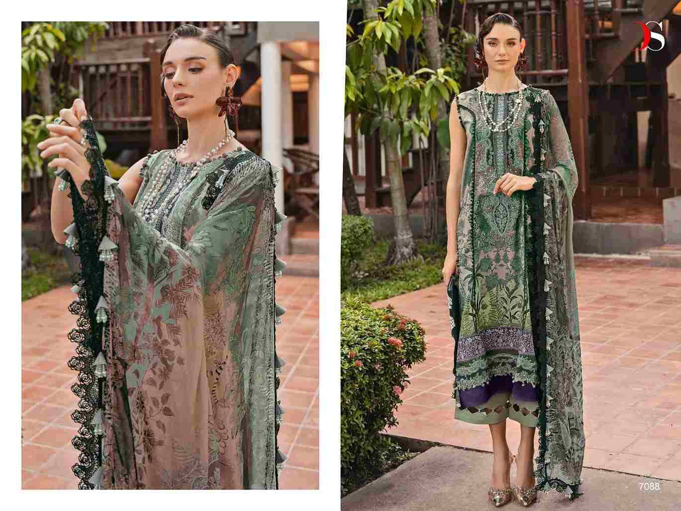 Bliss Lawn-24 Vol-2 By Deepsy Suits 7081 To 7088 Series Beautiful Pakistani Suits Colorful Stylish Fancy Casual Wear & Ethnic Wear Pure Cotton Dresses At Wholesale Price