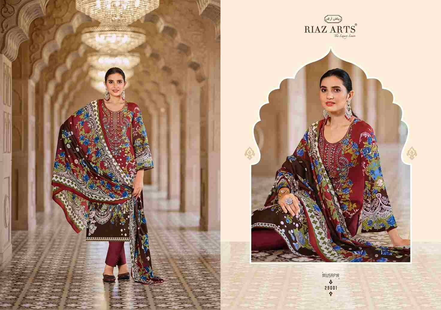 Musafir Vol-18 By Riaz Arts 27001 To 27008 Series Wholesale Designer Pakistani Suits Collection Beautiful Stylish Fancy Colorful Party Wear & Occasional Wear Pure Lawn Print With Embroidered Dresses At Wholesale Price