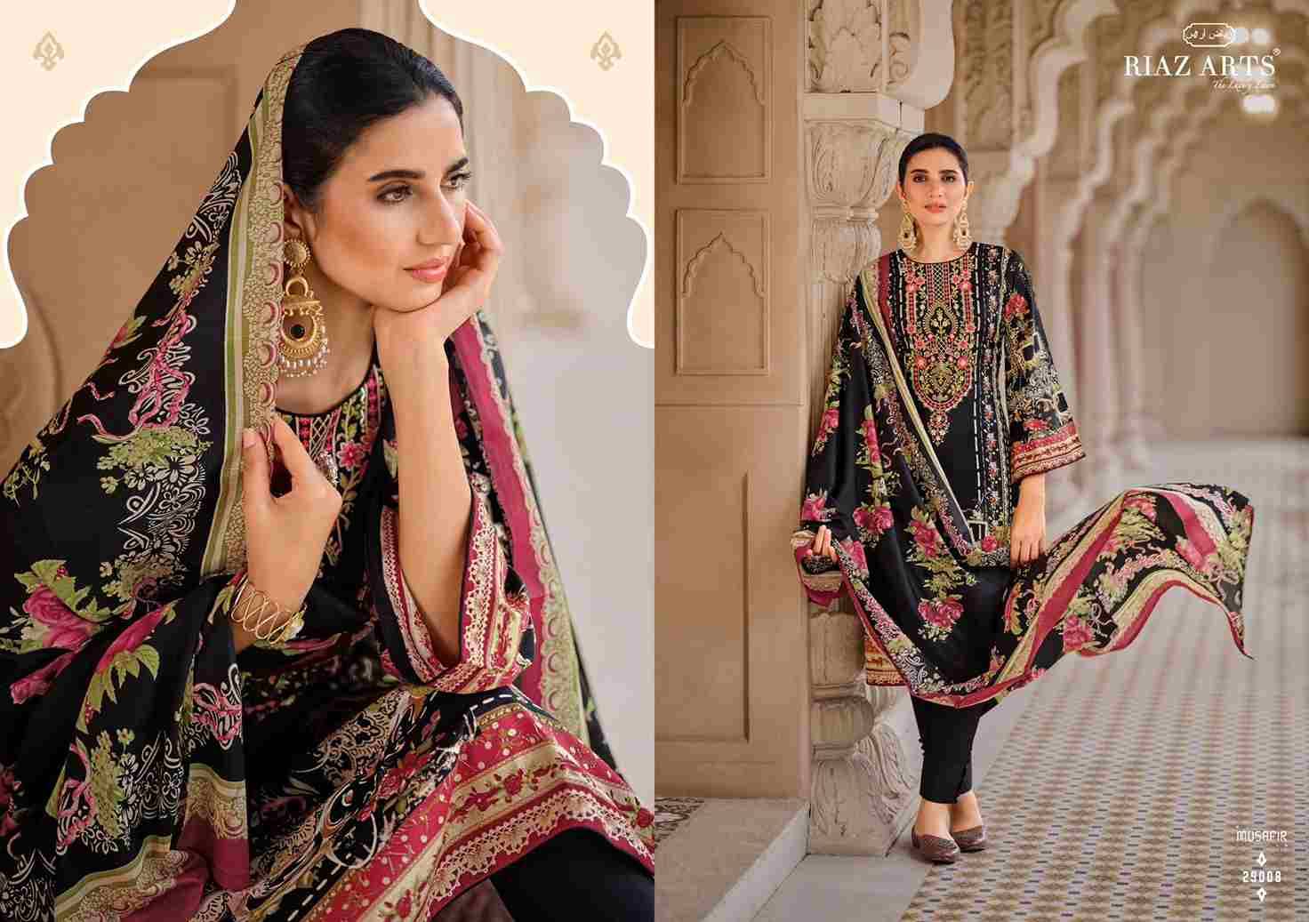 Musafir Vol-18 By Riaz Arts 27001 To 27008 Series Wholesale Designer Pakistani Suits Collection Beautiful Stylish Fancy Colorful Party Wear & Occasional Wear Pure Lawn Print With Embroidered Dresses At Wholesale Price