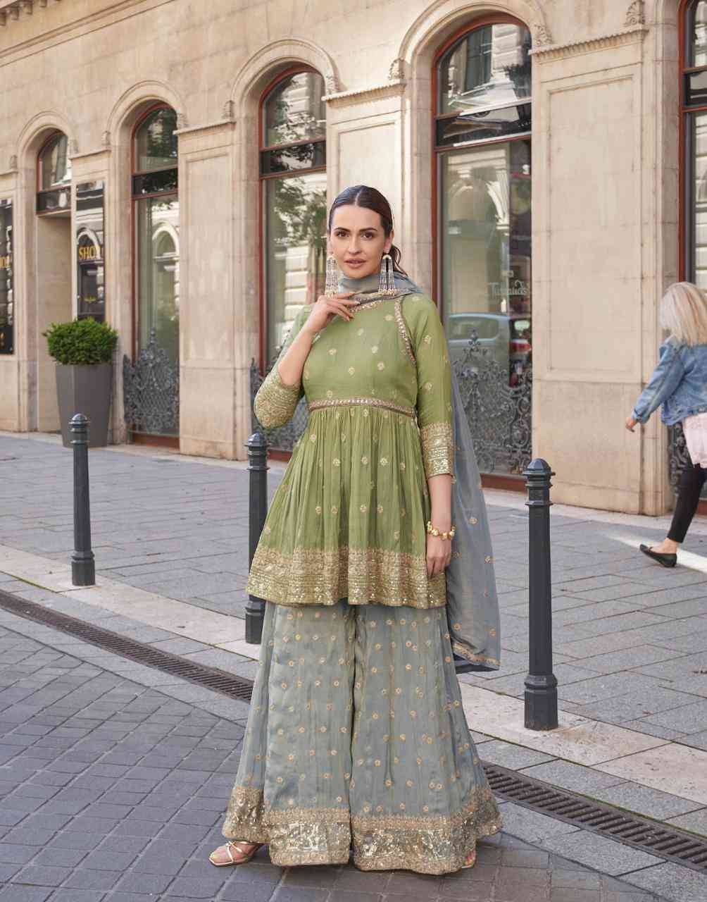 Zara By Sayuri 5614 To 5616 Series Designer Sharara Suits Beautiful Fancy Colorful Stylish Party Wear & Occasional Wear Fancy Dresses At Wholesale Price