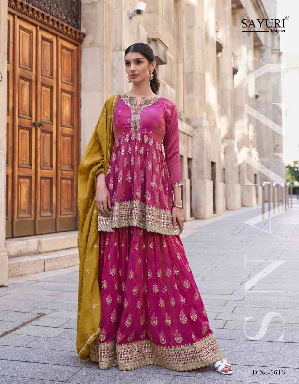 Zara By Sayuri 5614 To 5616 Series Designer Sharara Suits Beautiful Fancy Colorful Stylish Party Wear & Occasional Wear Fancy Dresses At Wholesale Price