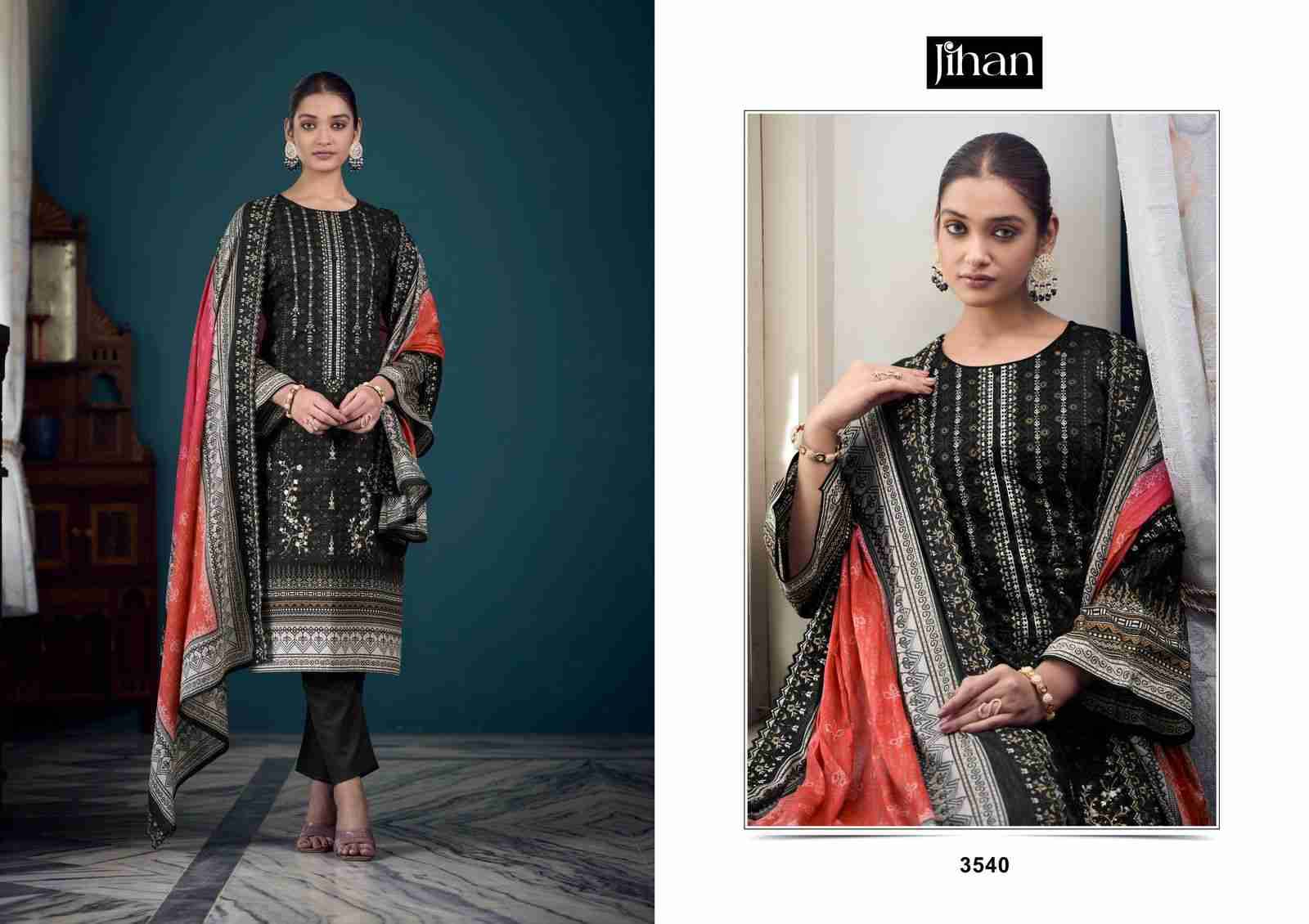 Bin Saeed Remix Vol-2 By Jihan 3540 To 3542 Series Beautiful Stylish Pakistani Suits Fancy Colorful Casual Wear & Ethnic Wear & Ready To Wear Pure Lawn Print Dresses At Wholesale Price