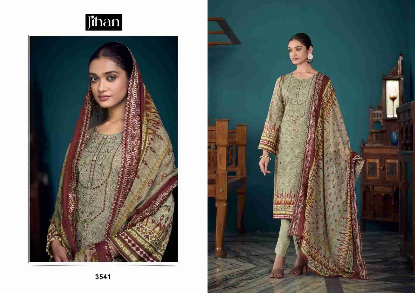 Bin Saeed Remix Vol-2 By Jihan 3540 To 3542 Series Beautiful Stylish Pakistani Suits Fancy Colorful Casual Wear & Ethnic Wear & Ready To Wear Pure Lawn Print Dresses At Wholesale Price