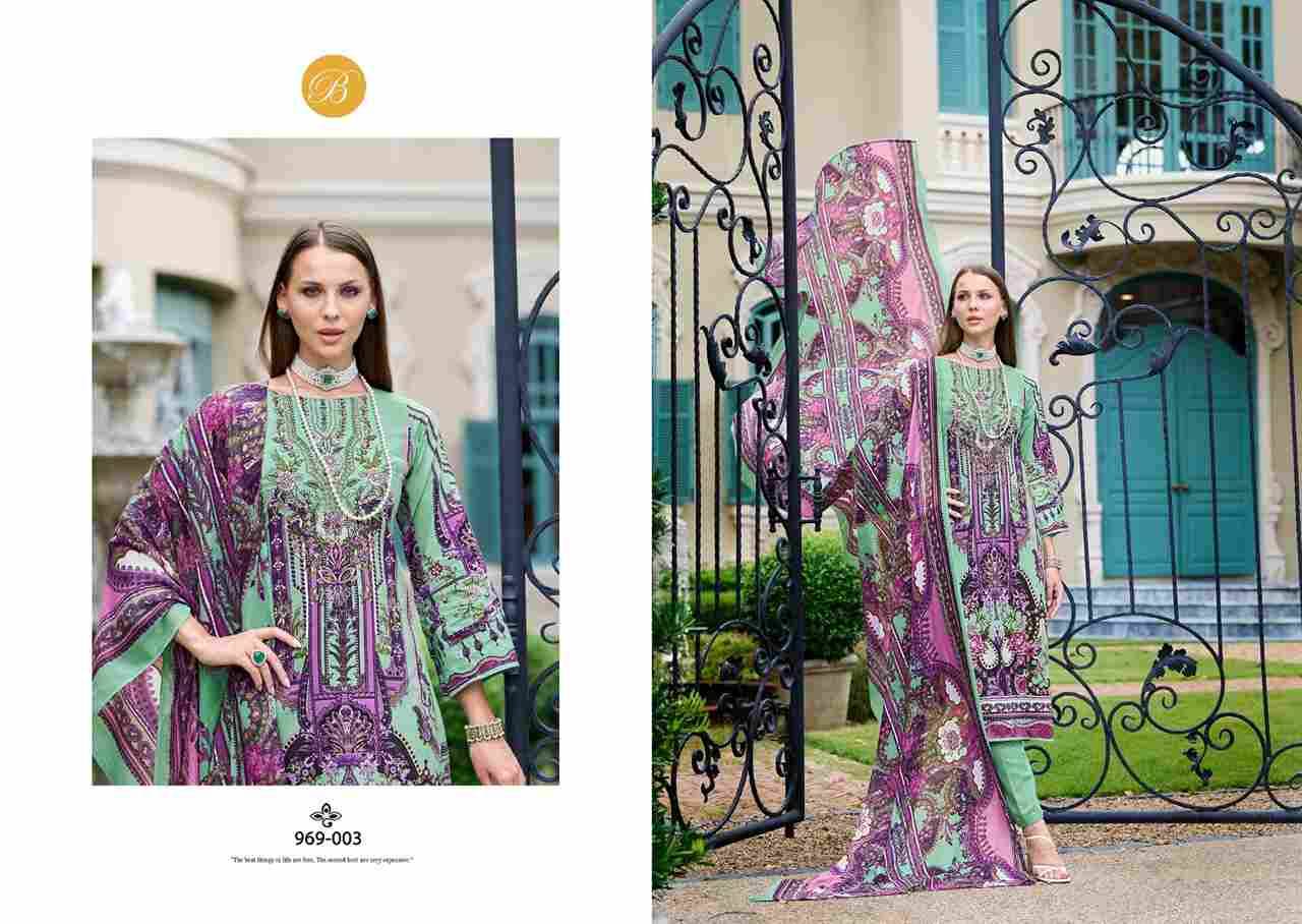 Naira Vol-73 By Belliza 969-001 To 969-008 Series Beautiful Festive Suits Stylish Fancy Colorful Casual Wear & Ethnic Wear Pure Cotton Print Dresses At Wholesale Price