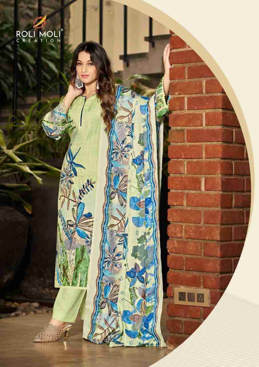 Jasmeen By Roli Moli 1001 To 1008 Series Beautiful Stylish Festive Suits Fancy Colorful Casual Wear & Ethnic Wear & Ready To Wear Pashmina Dresses At Wholesale Price