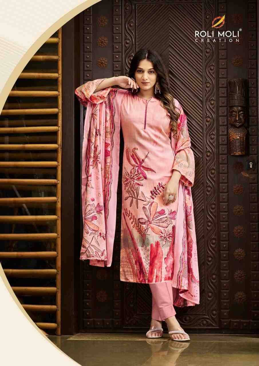 Jasmeen By Roli Moli 1001 To 1008 Series Beautiful Stylish Festive Suits Fancy Colorful Casual Wear & Ethnic Wear & Ready To Wear Pashmina Dresses At Wholesale Price