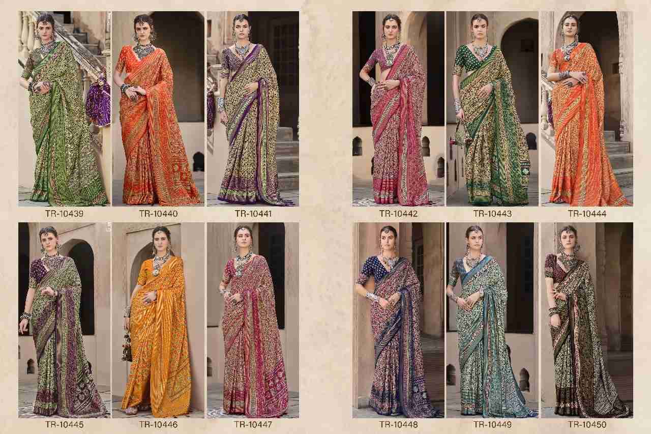 Kasturi By Trirath 10440 To 10450 Series Indian Traditional Wear Collection Beautiful Stylish Fancy Colorful Party Wear & Occasional Wear Silk Sarees At Wholesale Price