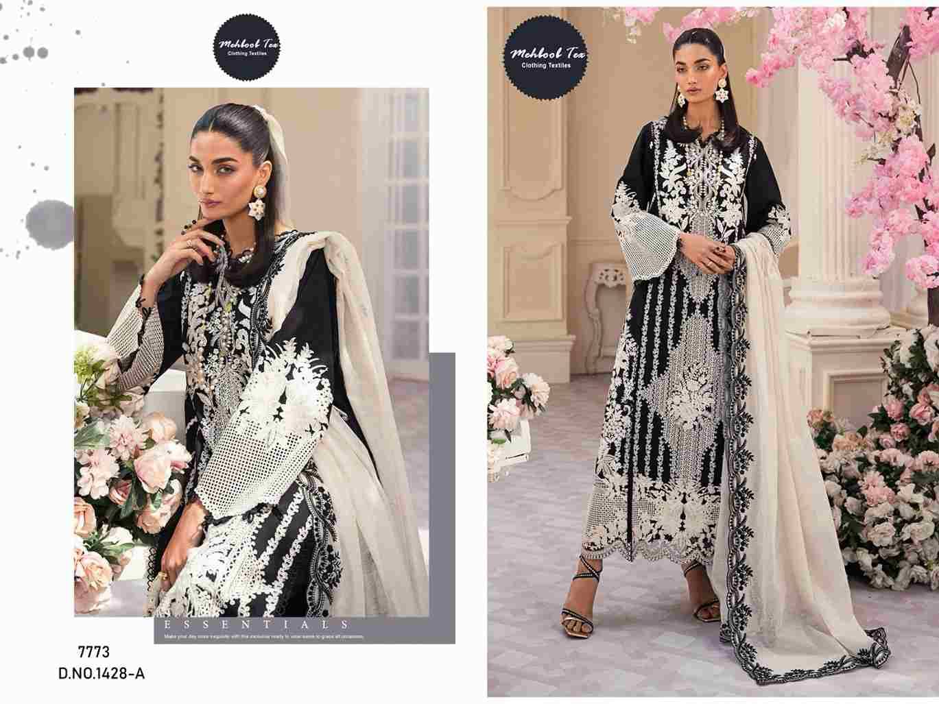 Mehboob Hit Design 1428 Colours By Mehboob Tex 1428-A To 1428-D Series Beautiful Winter Collection Pakistani Suits Stylish Fancy Colorful Casual Wear & Ethnic Wear Rayon Cotton Print With Embroidery Dresses At Wholesale Price